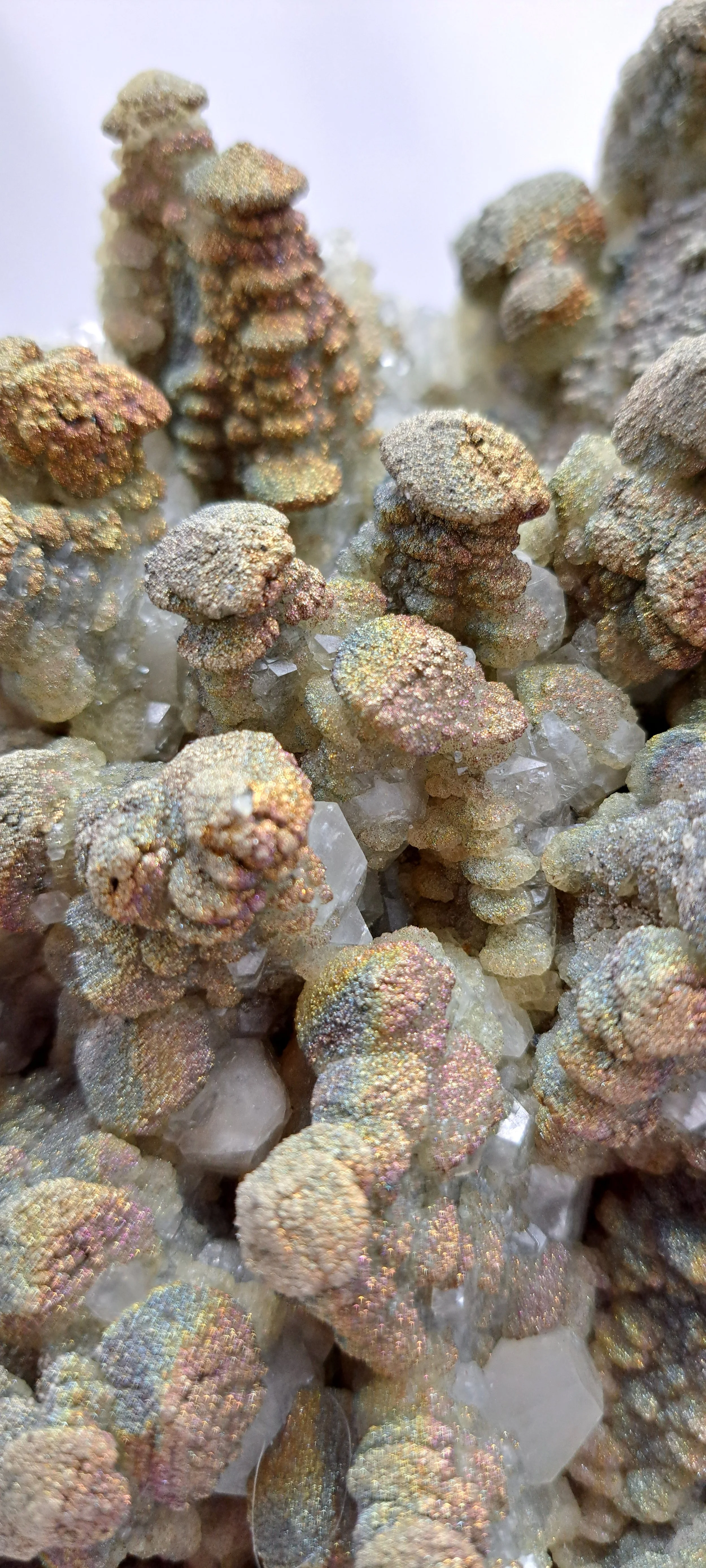 Pagoda Calcite with Iridescent Pyrite – 3.8 kg Monumental Specimen | Daye, Hubei, China