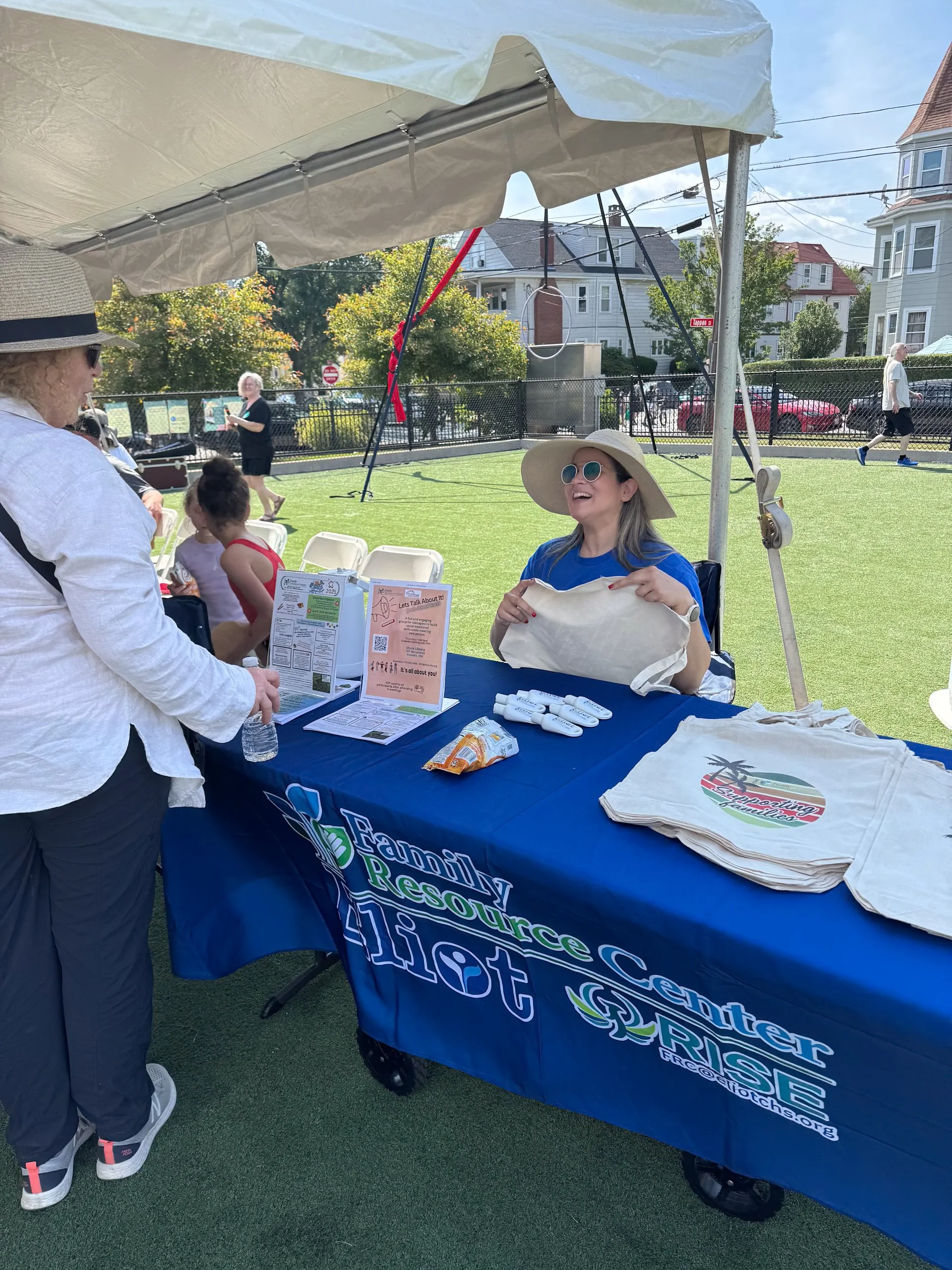 Community partner tabling at an event
