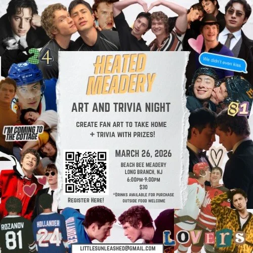 What started as a mid-winter TV obsession ended with the planning of a full-on spicy event. Introducing Heated Rivalry Trivia + Art Night &mdash; brought to you by your favorite kids art club!

Yes, we watched too many episodes too many times and too