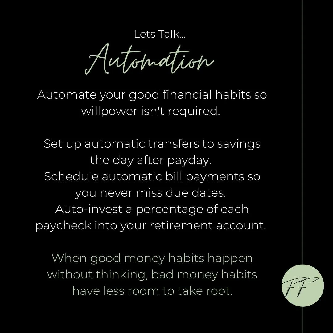 When you don't have to think about saving, it's easier to save. 

Or, if you're a nerd like me, you automate your savings, but still check out how they're doing once a month. 

#NetWorthGoals