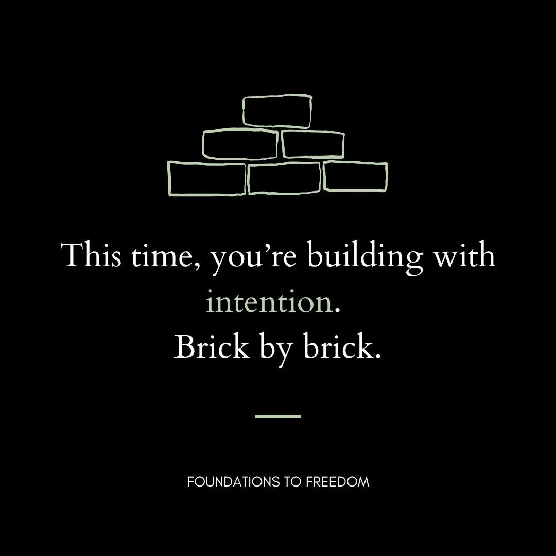 No more chaos. No more winging it.
This time, it&rsquo;s different&mdash;
You're building a life with vision. With purpose. With strategy.
One decision at a time.
One habit at a time.
Brick by brick, you&rsquo;re laying a foundation that lasts.

Beca
