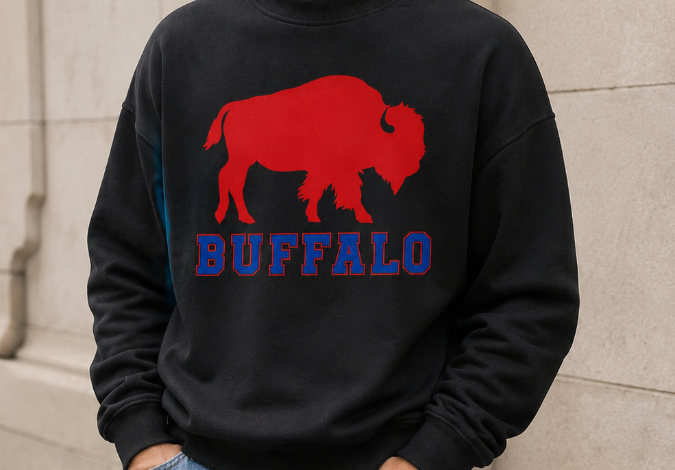 BUFFALO Black Crewneck