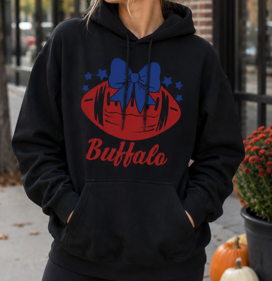 BUFFALO Black Bow Hoodie