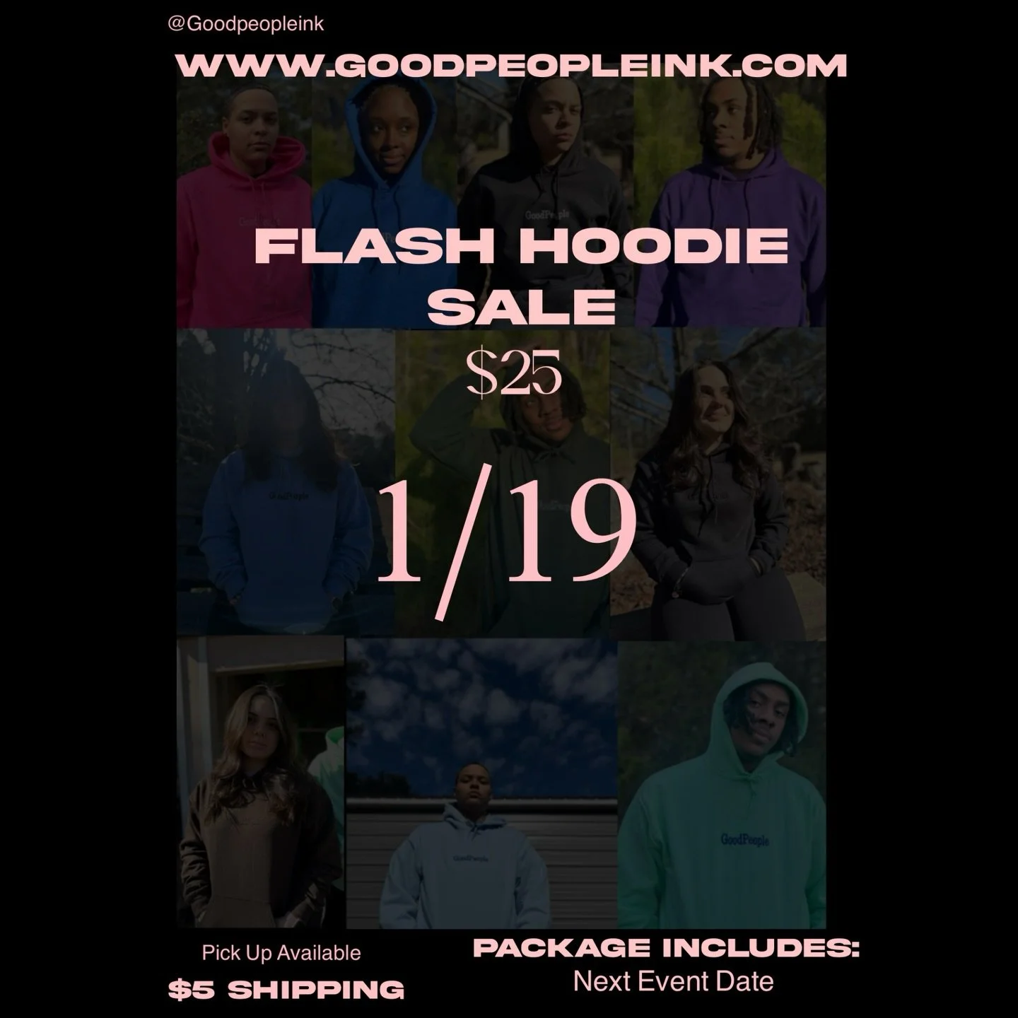 ‼️FLASH $25 HOODIE SALE ‼️ 

Find the Next Event Date In Your Package ✨

Repost &amp; Share To Support 

One Gift From One Good Person To Another

#mlkday #thingstodoinatlanta #onlinesale #hoodieszn