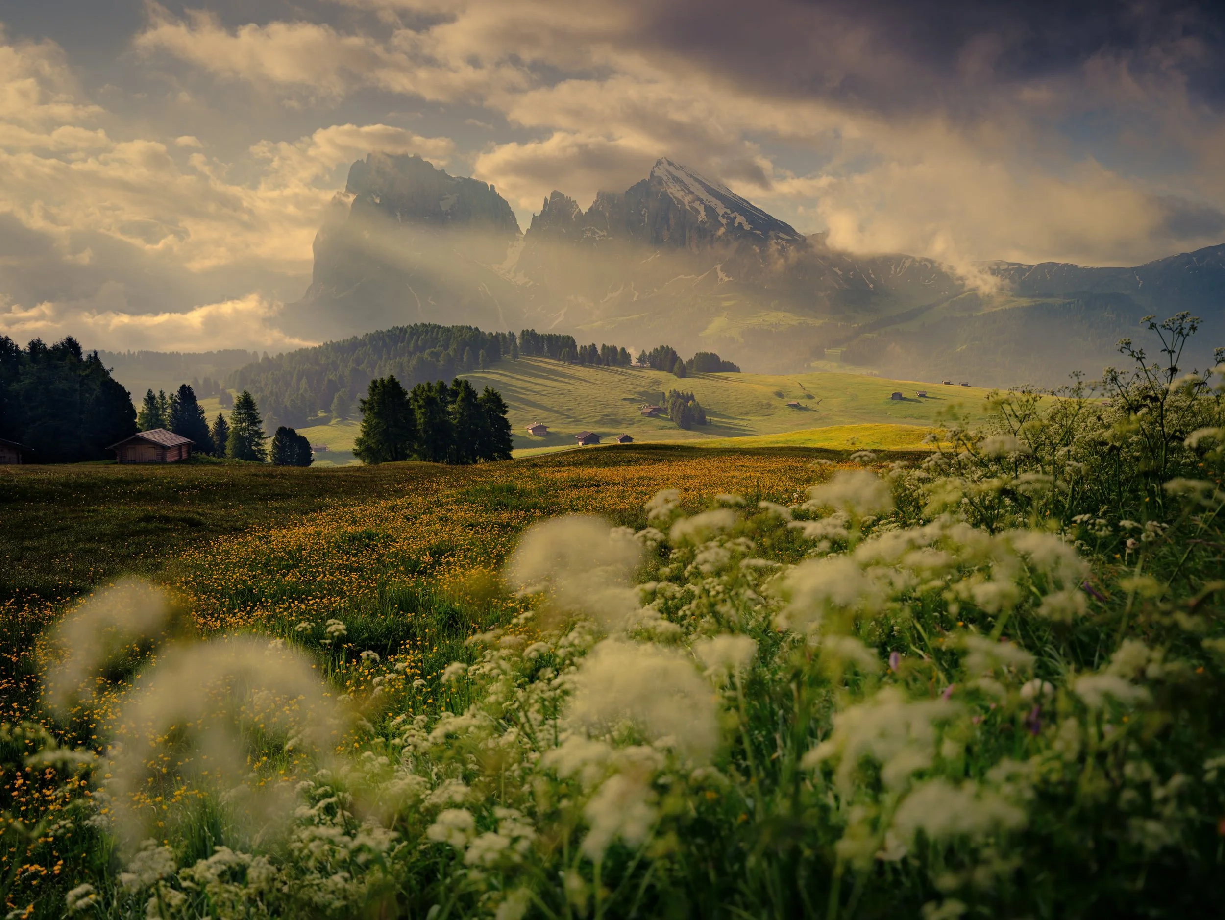 Alpe di Sussi warming up by the morning light.