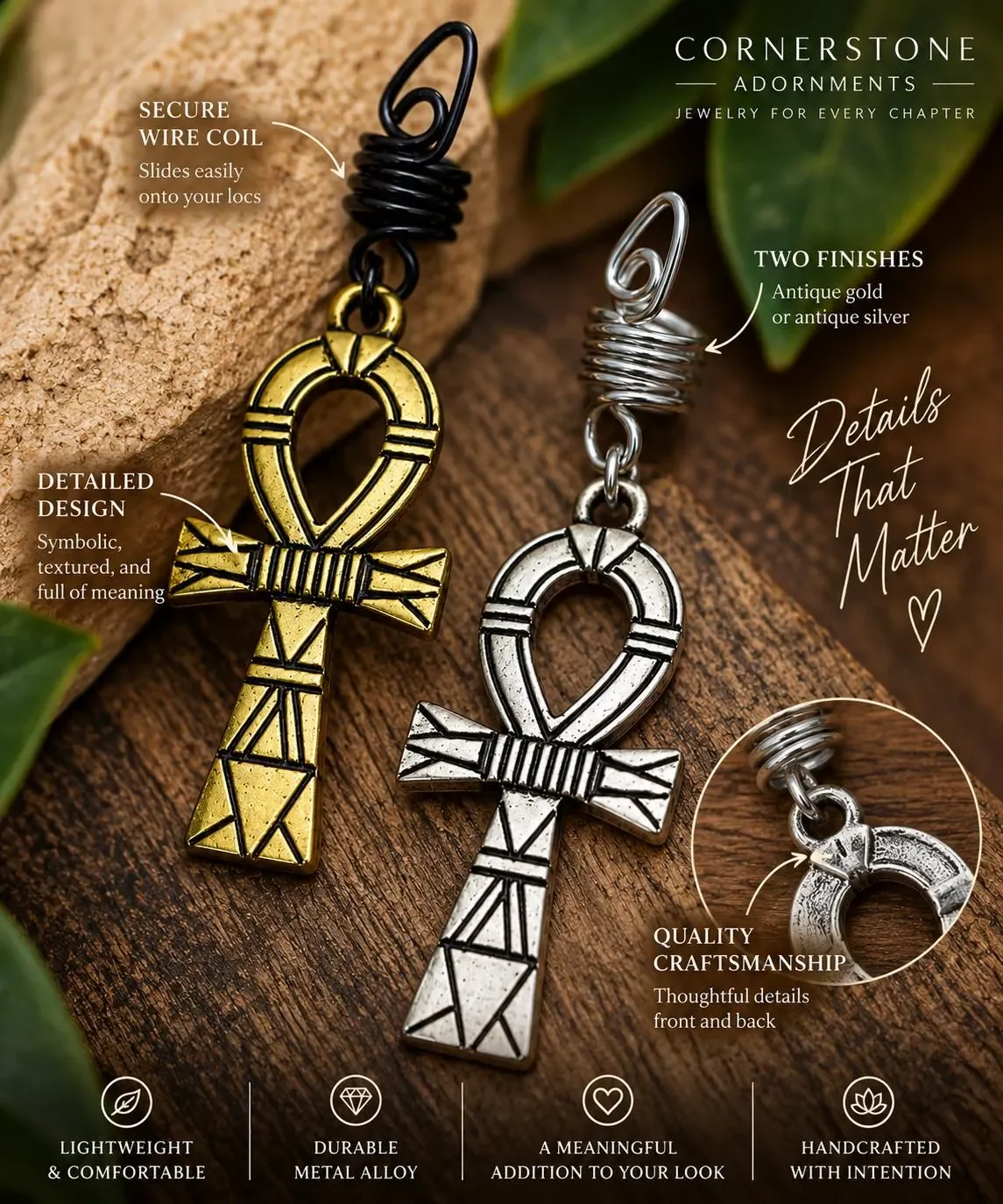 Ankh Loc Jewel