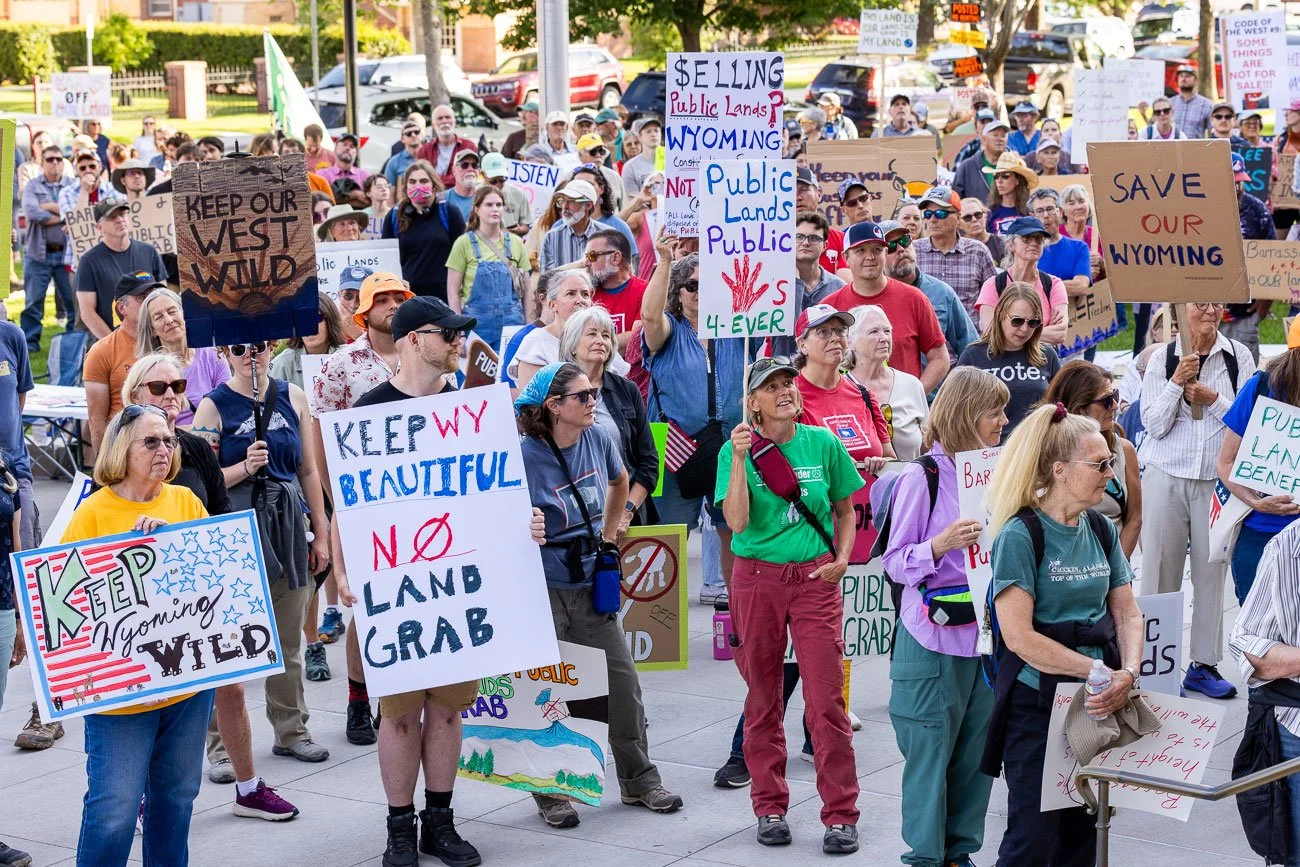 Keep Public Lands in Pubic Hands Rally at the Wyoming State Capitol in Cheyenne on June 26, 2025.