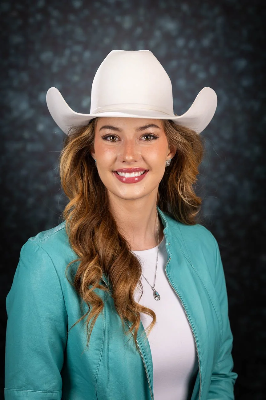 Headshot portrait photography for the Miss Rodeo Wyoming Contest.