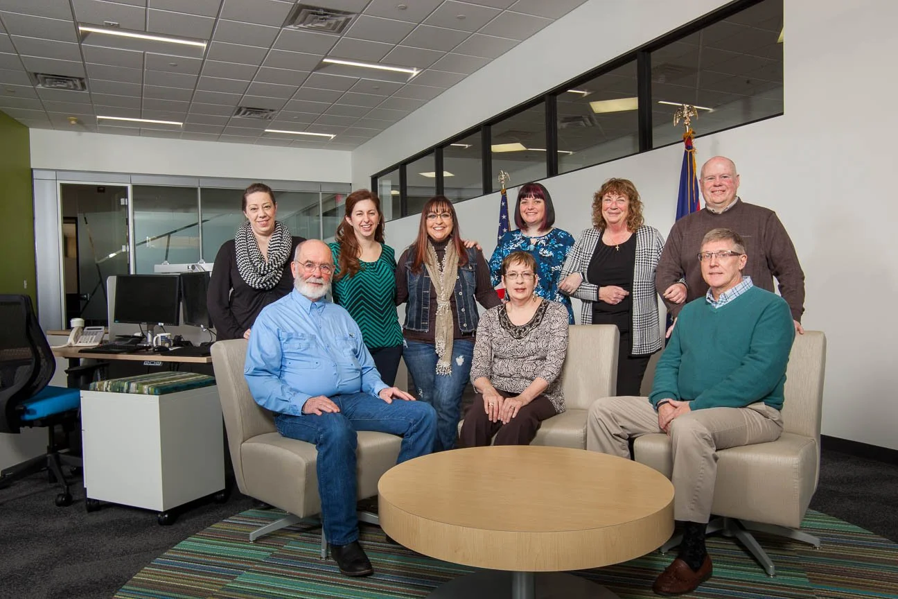 Corporate group portrait photography, created on location for marketing and branding use.