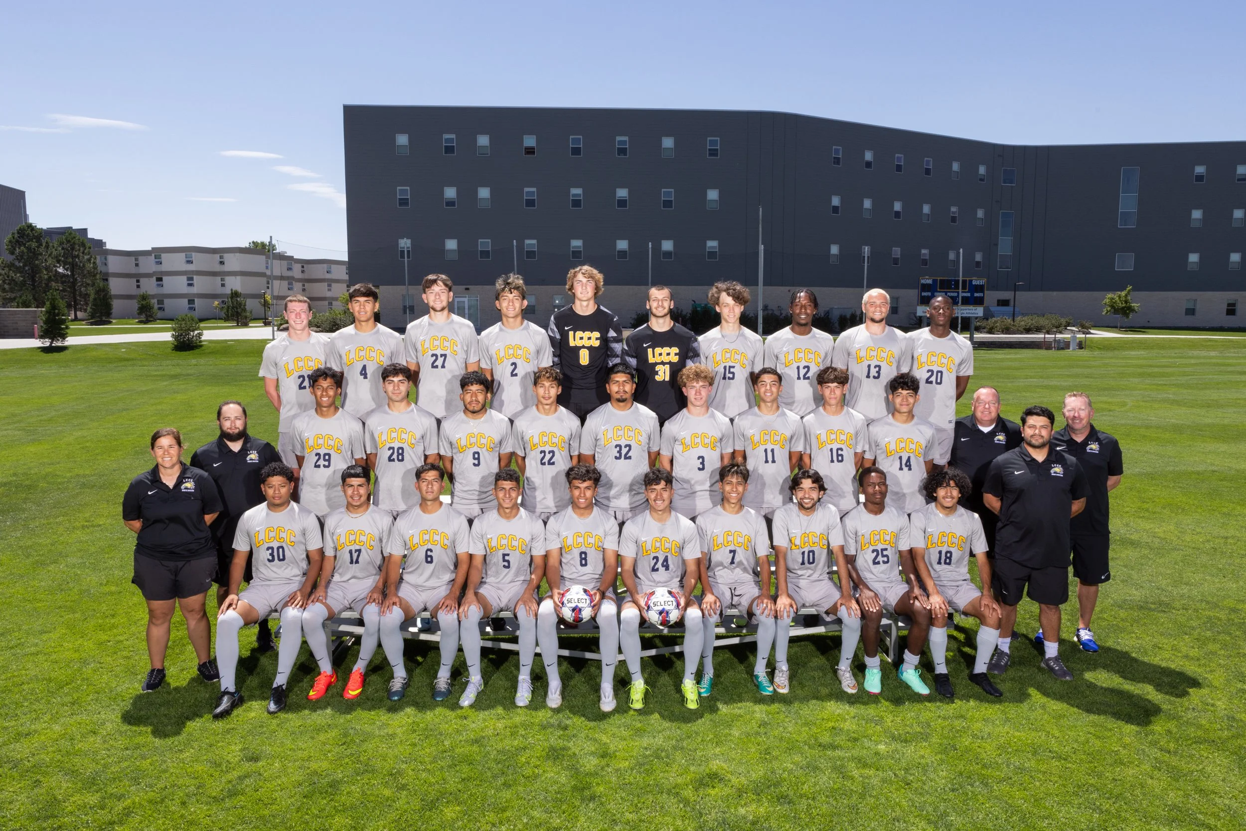 Men's Soccer Team Portrait for Laramie County Community College in Cheyenne, Wyoming