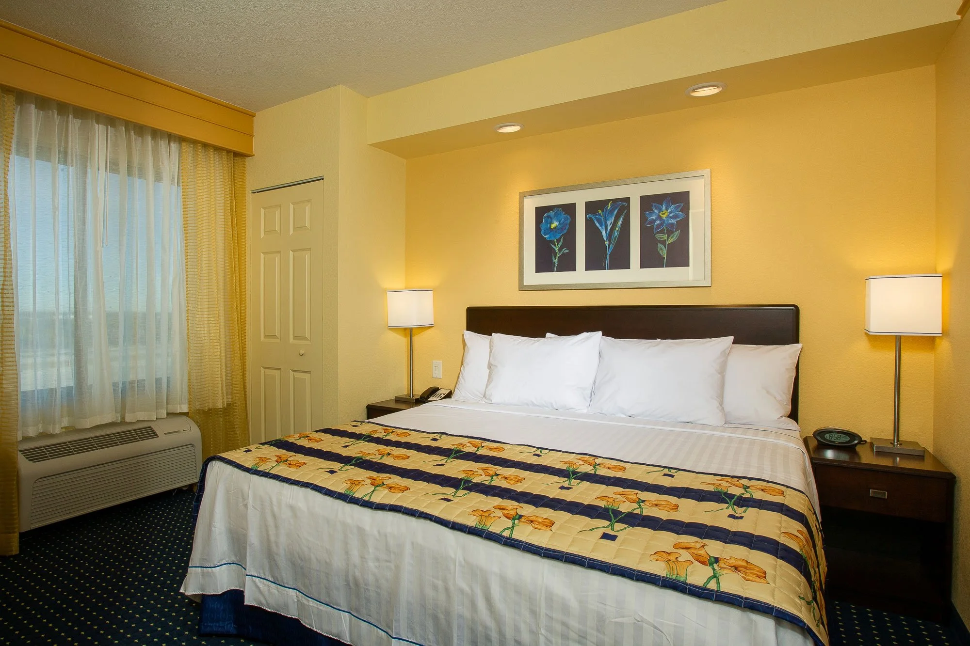 Hotel room at Spring Hill Suites Marriott in Cheyenne, Wyoming. Photography was created for the hotel's advertising.
