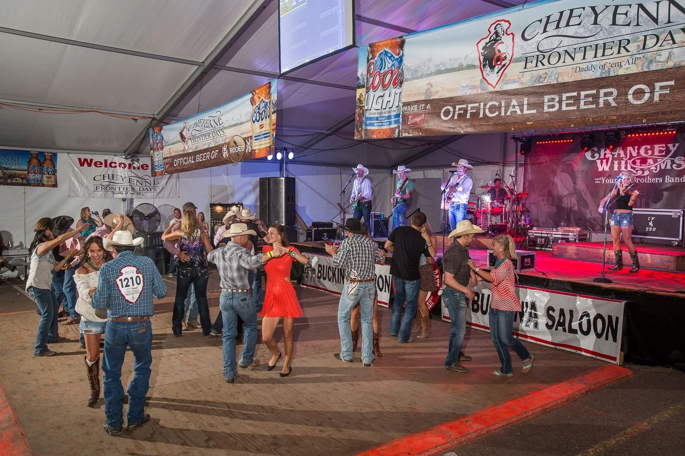 Dancing at Cheyenne Frontier Days in Cheyenne, Wyoming.