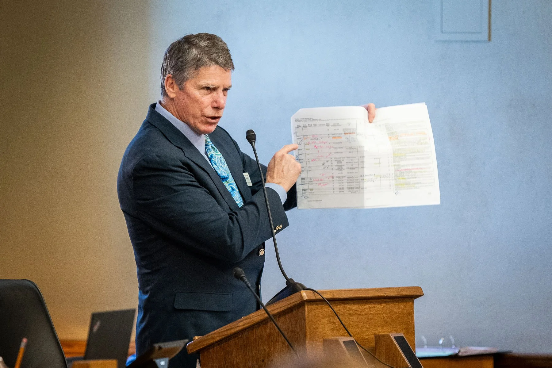 The Wyoming House of Representatives during the 2024 Budget Session in Cheyenne, Wyoming.