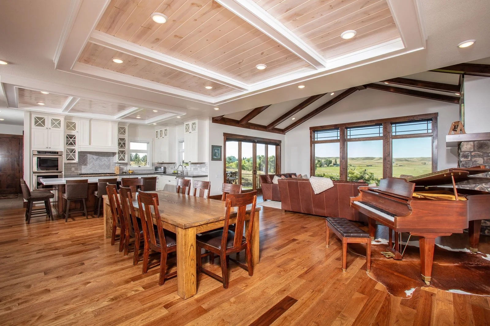Real estate photography, including an interior of a living room of a house going on the market in Cheyenne, Wyoming.