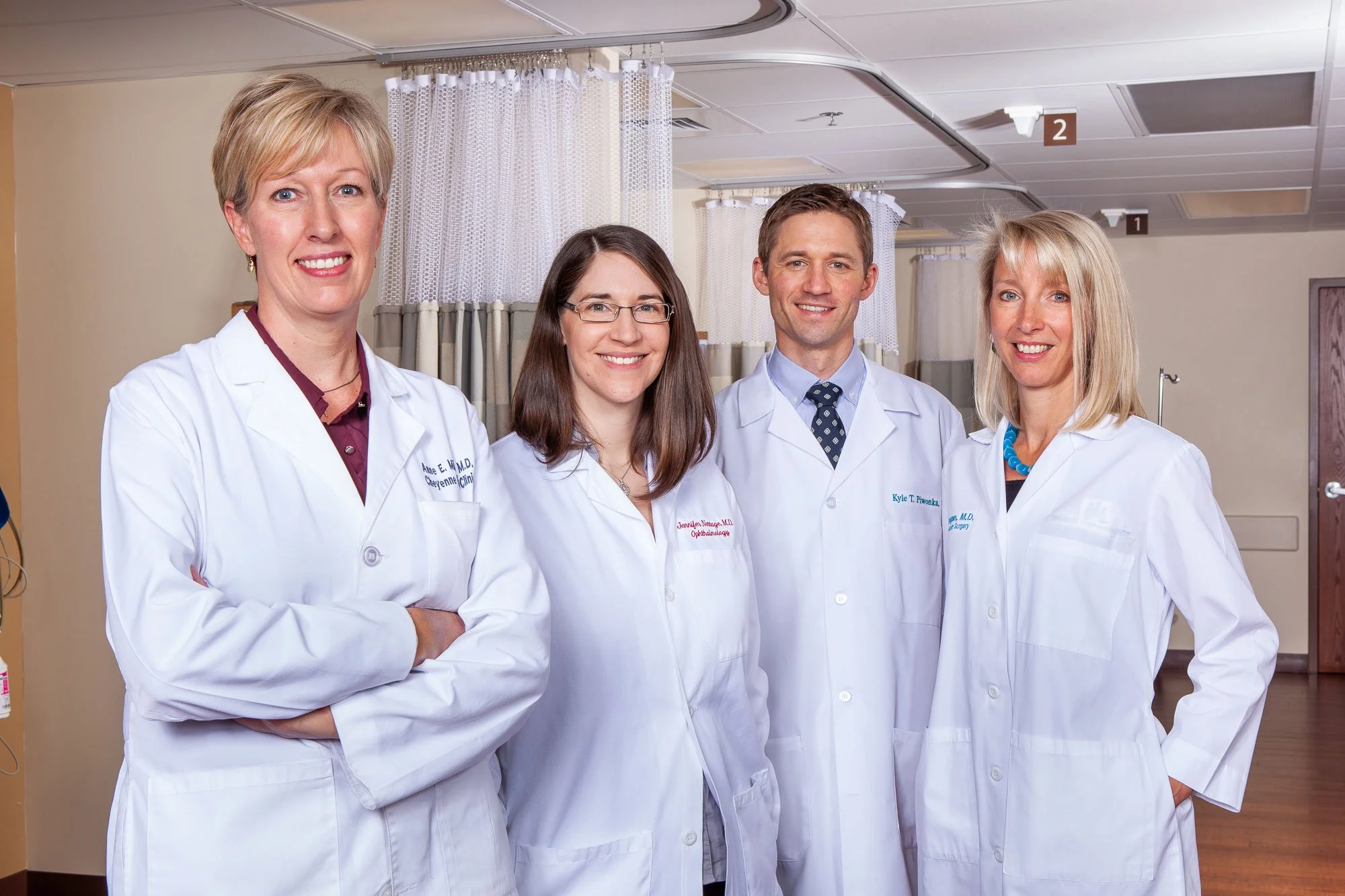 Physician group portrait at Cheyenne Eye Clinic & Surgery Center in Cheyenne, Wyoming.