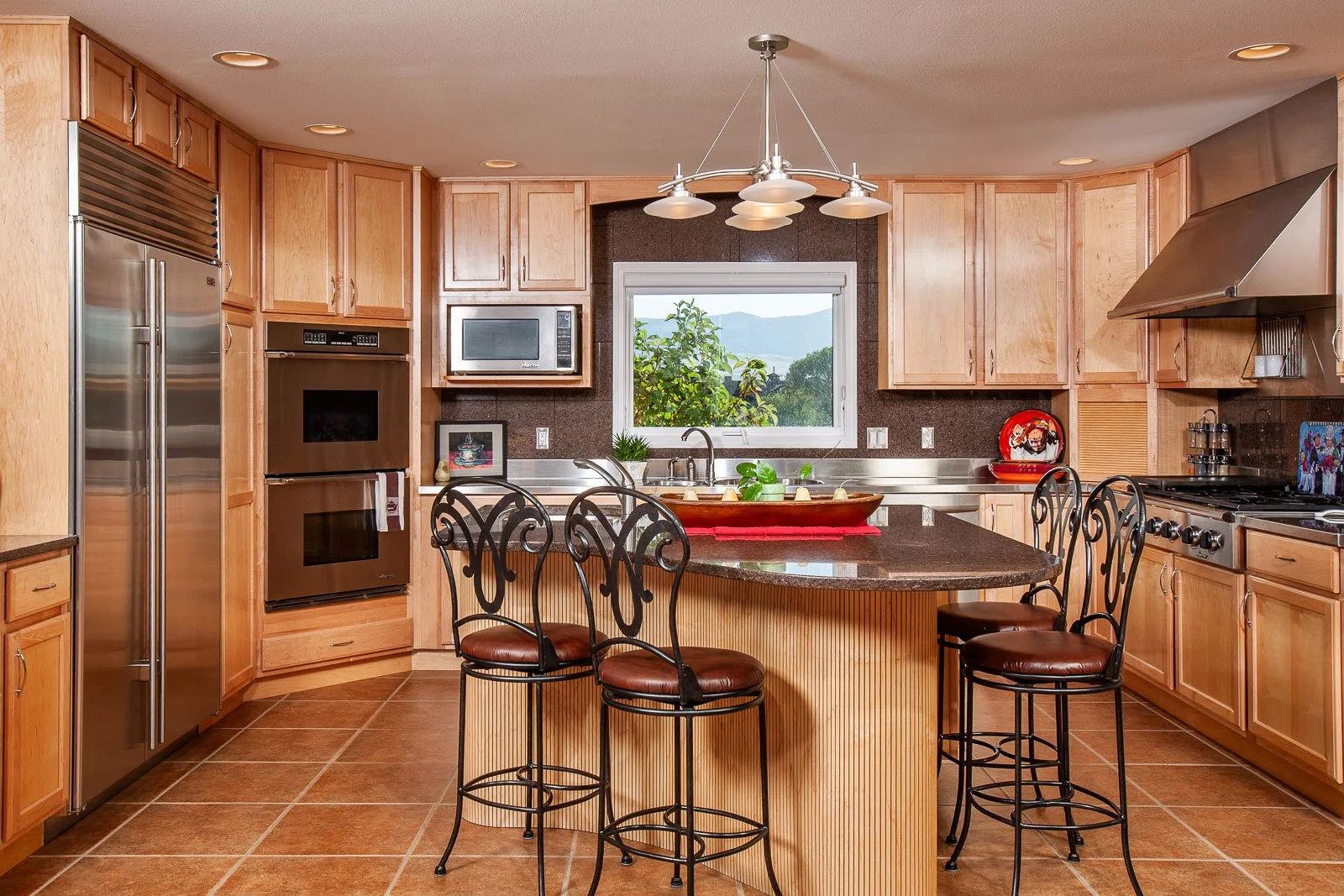 Interior real estate photography, including the kitchen at a house in Sheridan, Wyoming.