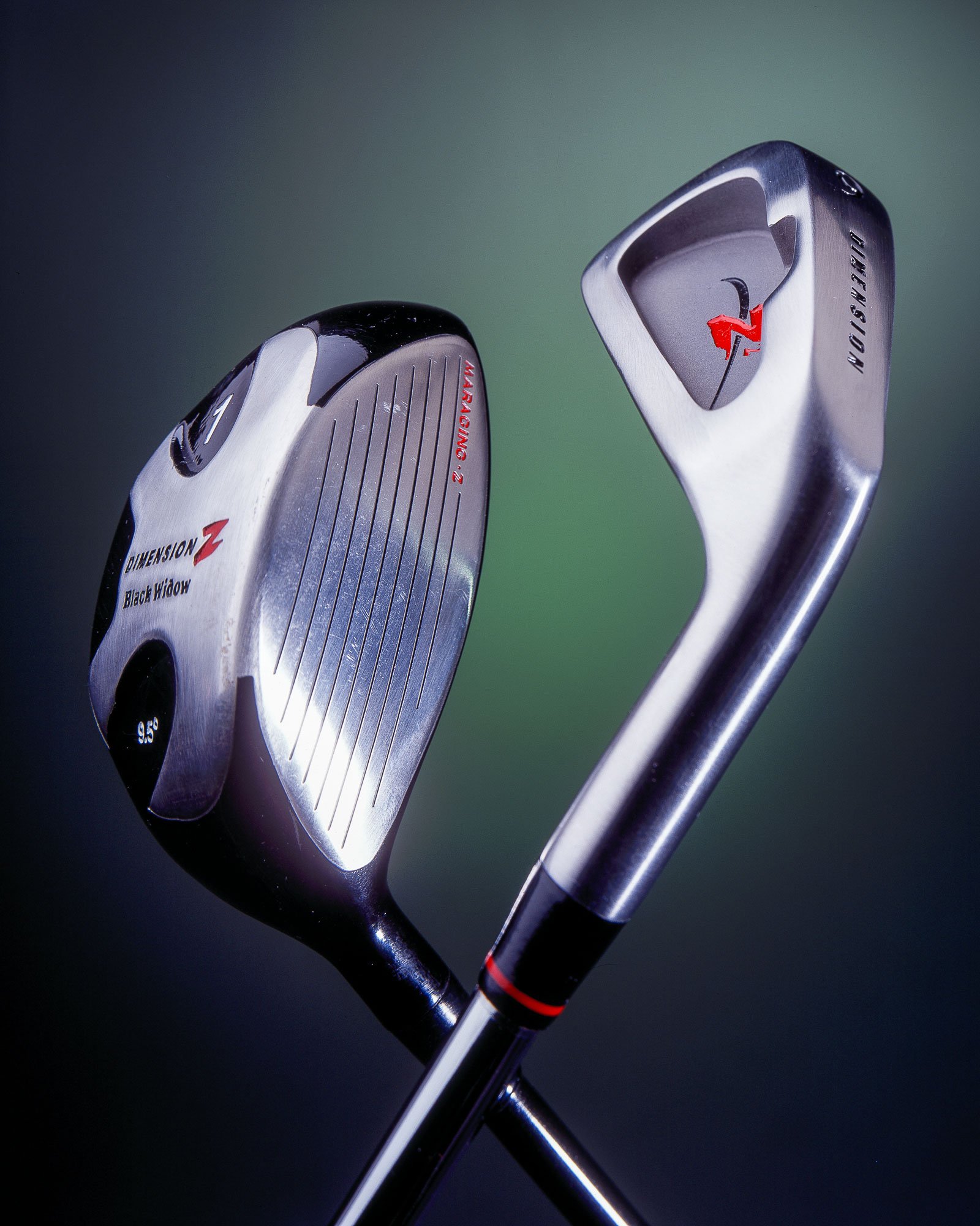 Product photography, including new golf clubs for the golf company's website and print advertising.