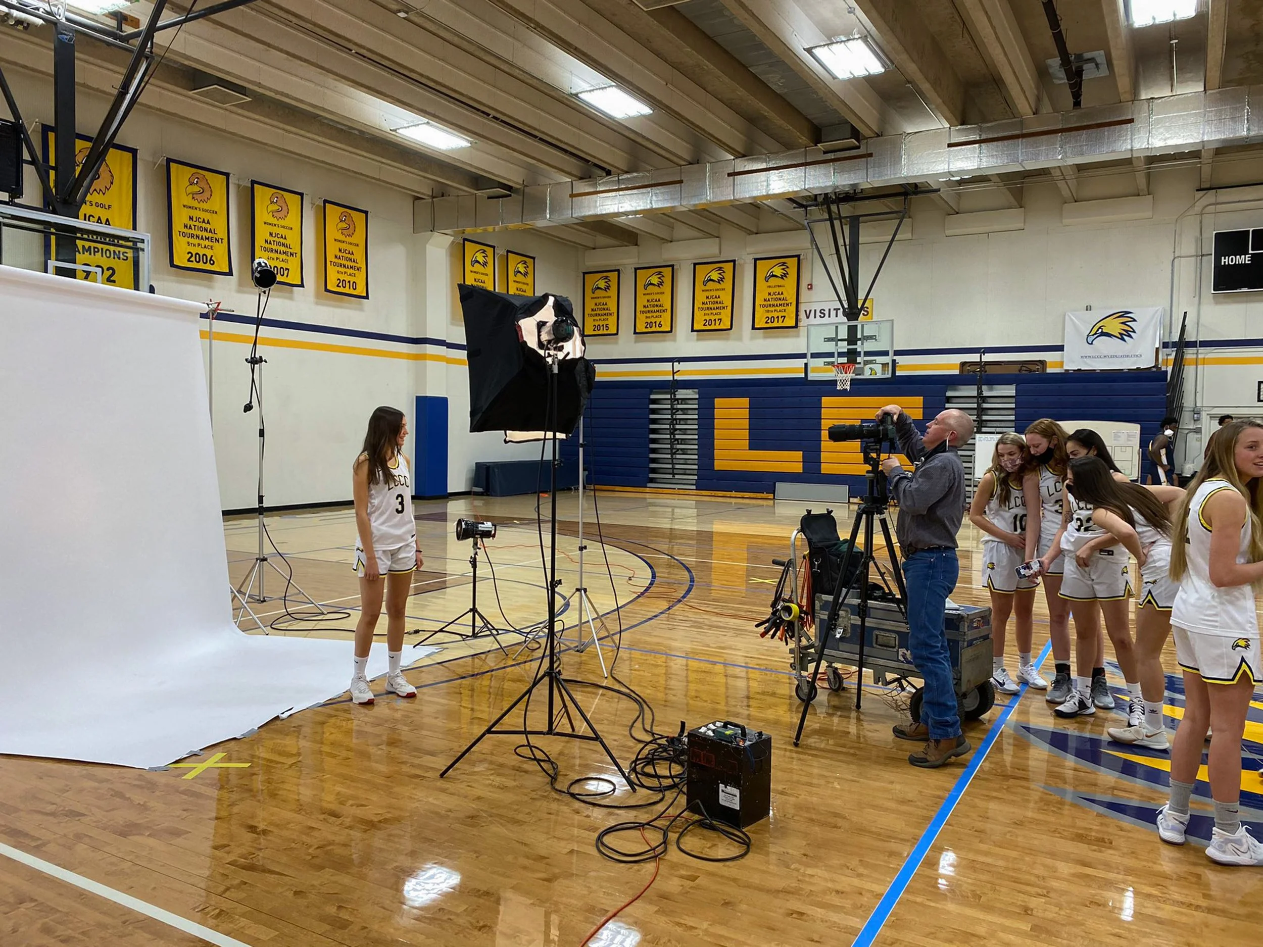 Photo shoot on location for LCCC in Cheyenne.