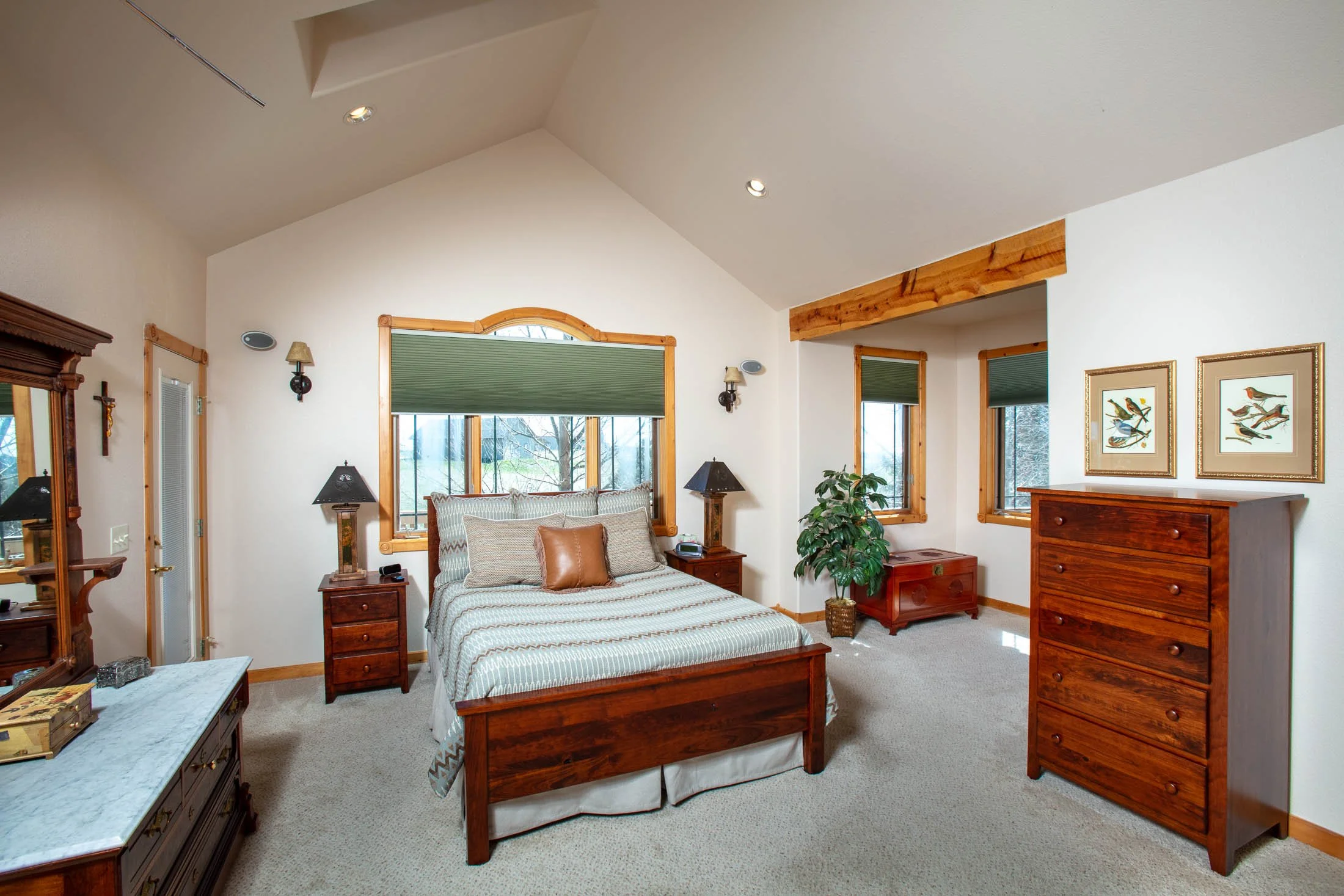 Real estate photography, including a bedroom in Cheyenne, Wyoming.