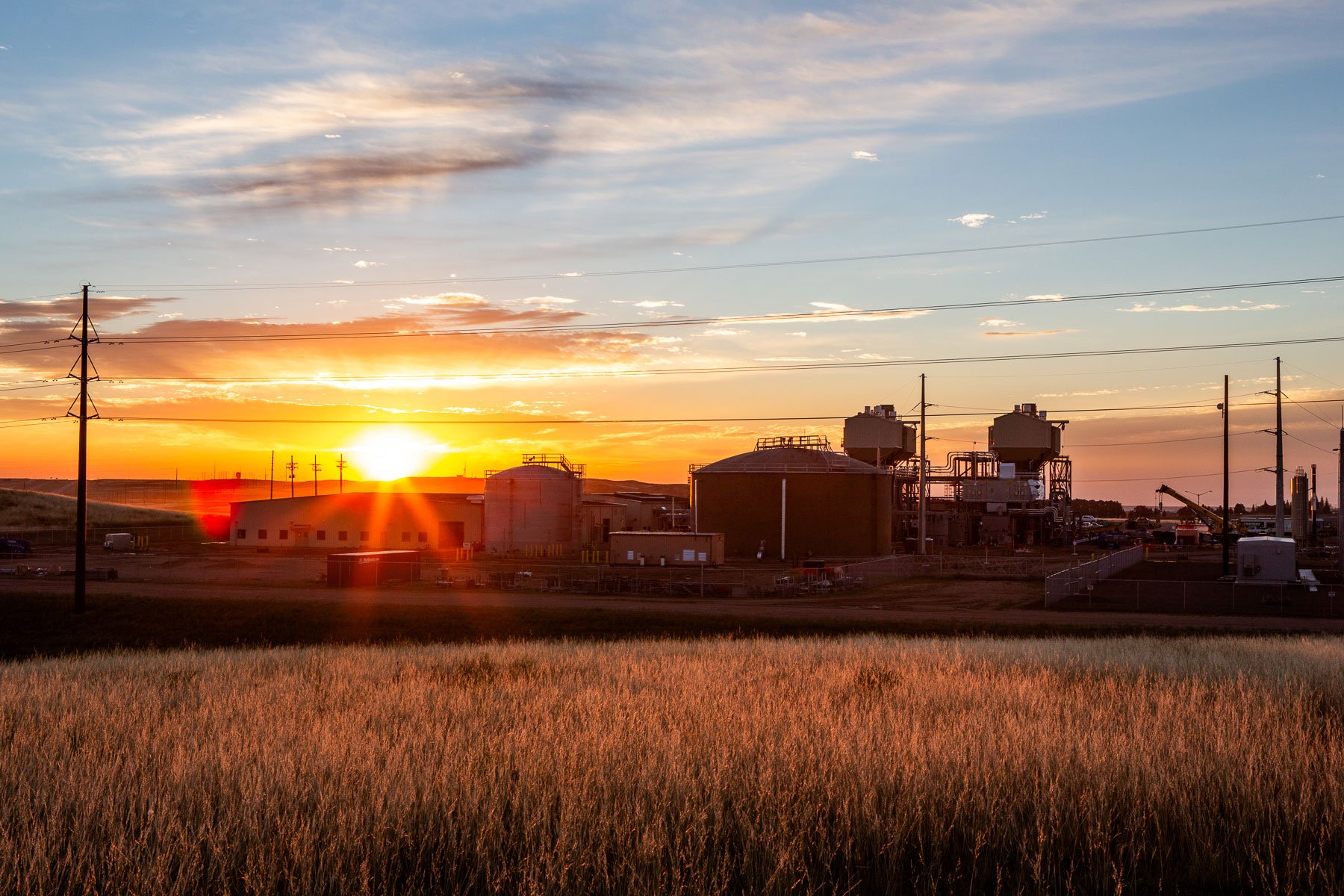 Cheyenne Prairie Generating Station exterior in Cheyenne, Wyoming.