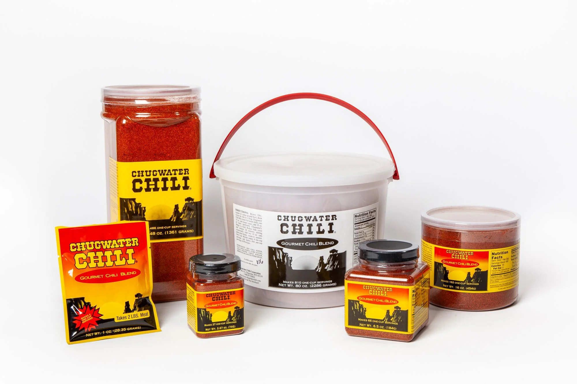 Product photography for Chugwater Chili marketing and website use.