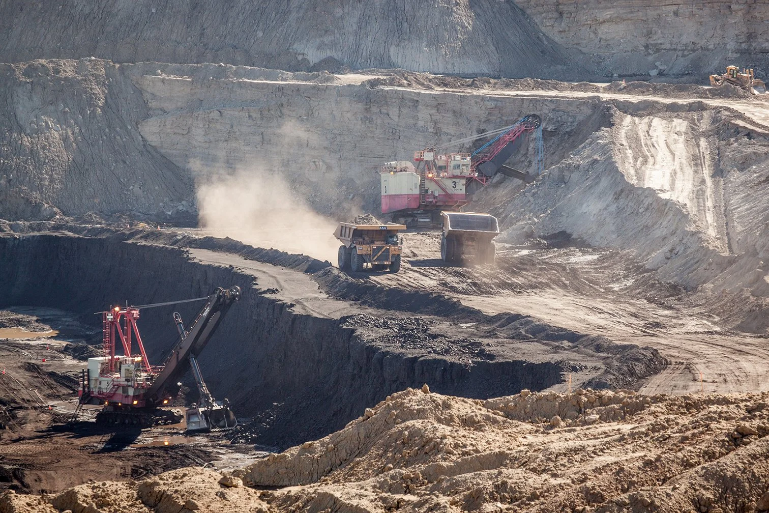 Coal mining at Alpha Coal West near Gillette, Wyoming