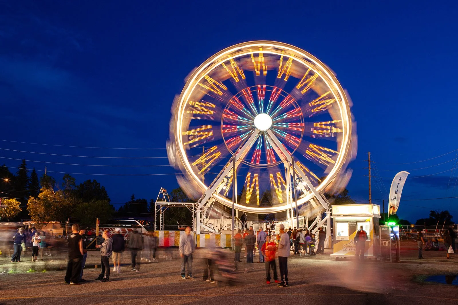 Carnival and midway at Cheyenne Frontier Days in Cheyenne, Wyoming.