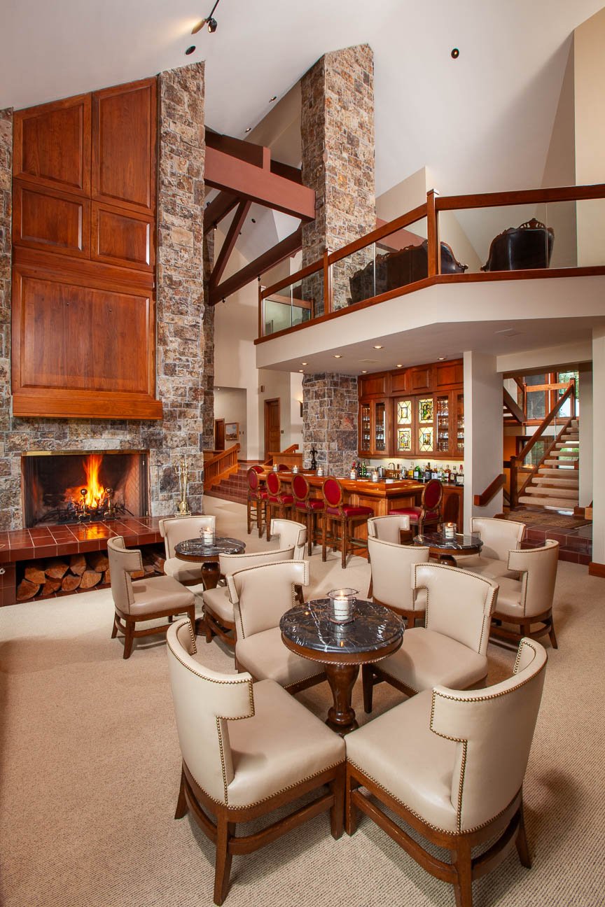 Interior photography for marketing and advertising use, created for a lodging and hospitality business.