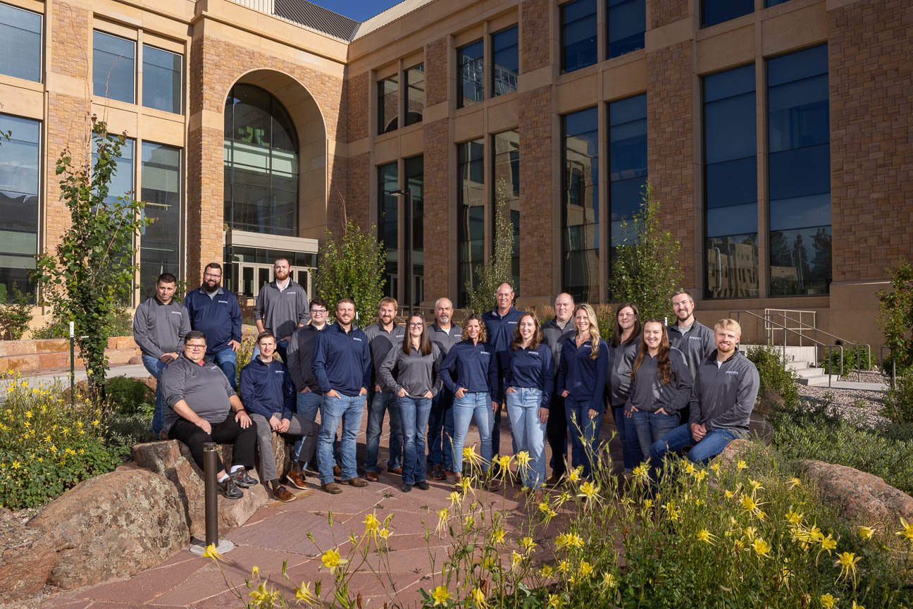 Corporate group portrait created in Laramie, Wyoming for Martin/Martin Wyoming for marketing use.