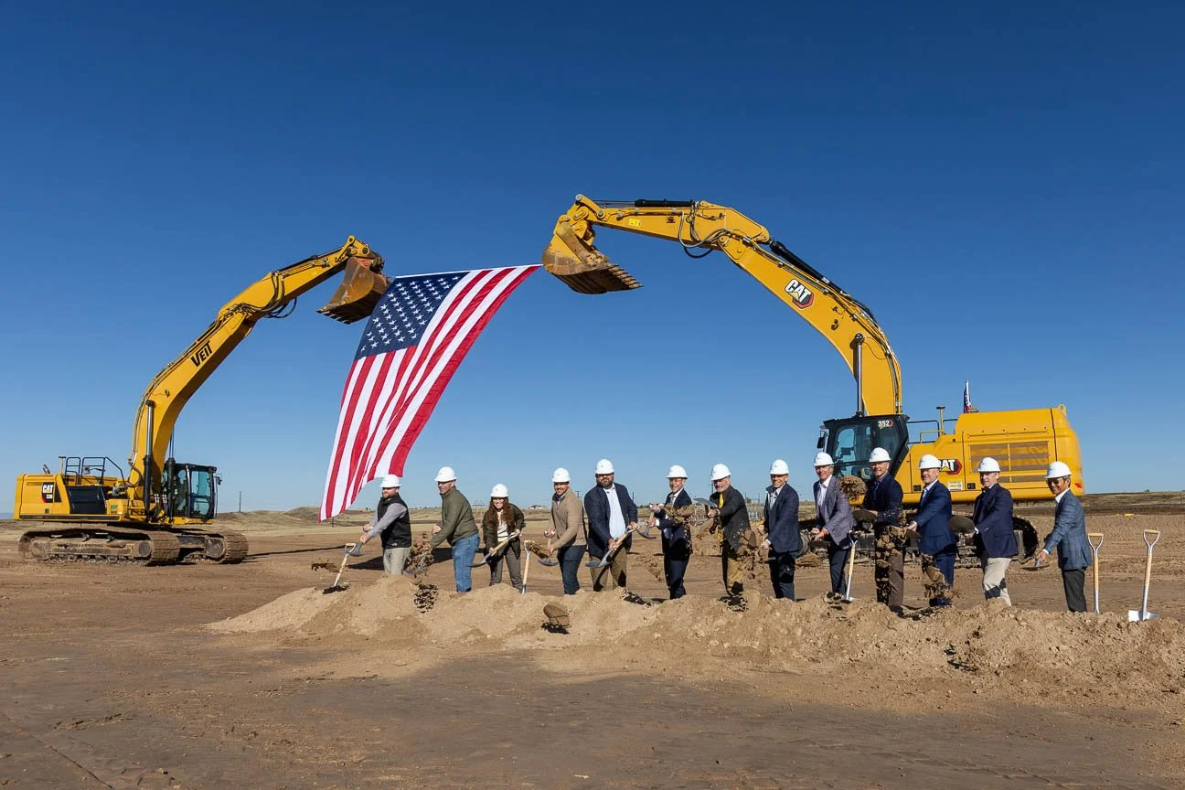 Corporate event photography, including a groundbreaking for a new data center.