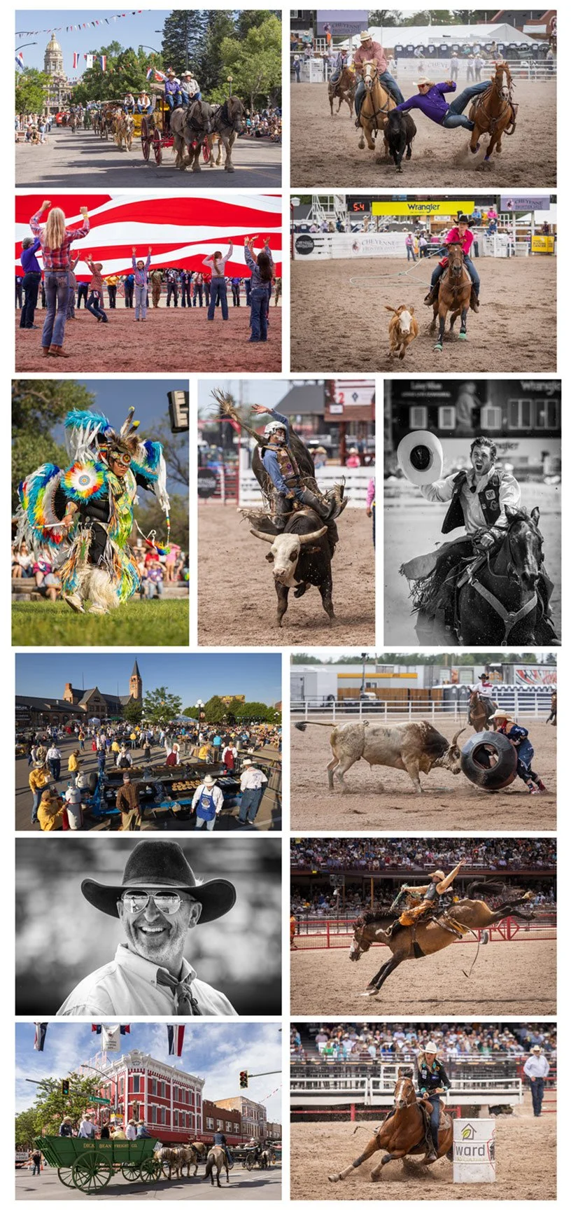 Photography at Cheyenne Frontier Days in Cheyenne, Wyoming.