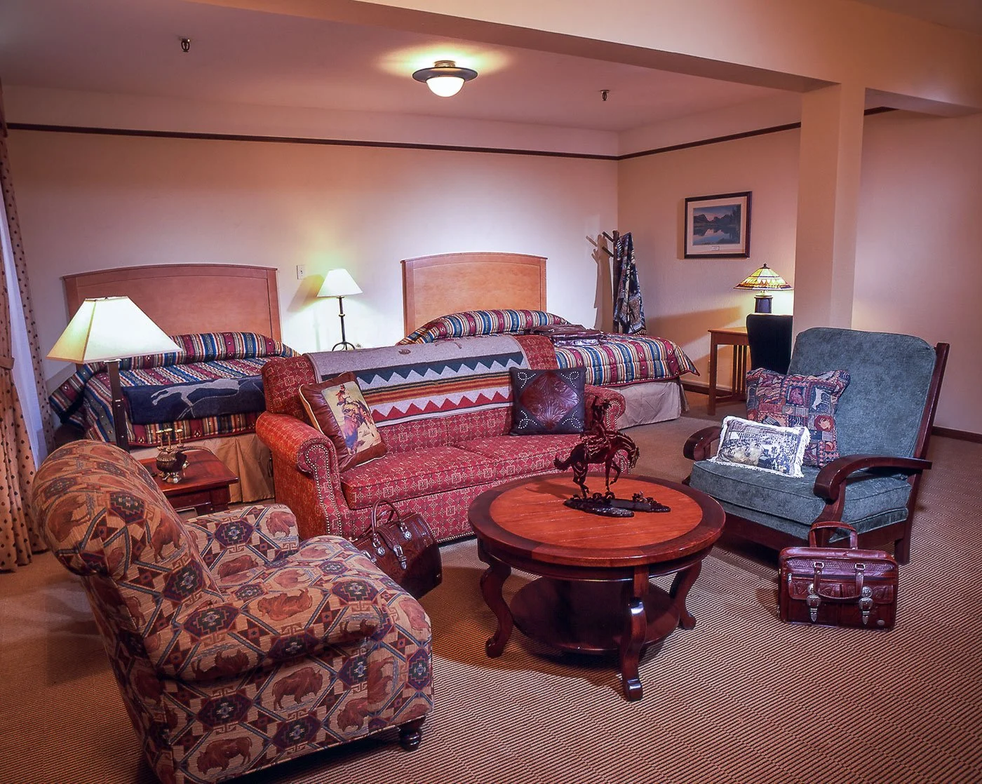 Hotel room at the Plains Hotel in Cheyenne, Wyoming. Photography was created for the hotel's advertising.