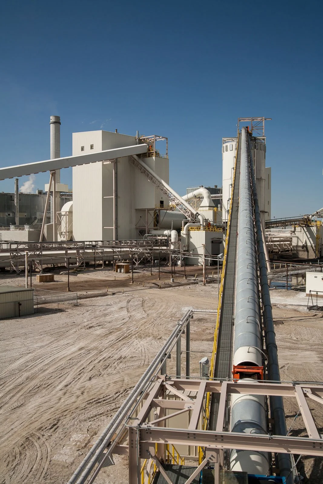 Exterior at a Soda Ash or Trona mine in Green River, Wyoming.