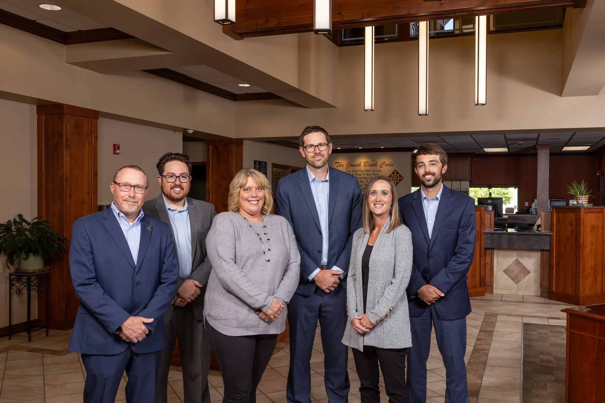 Bank Commercial Lending Group portrait at Jonah Bank in Cheyenne, Wyoming.