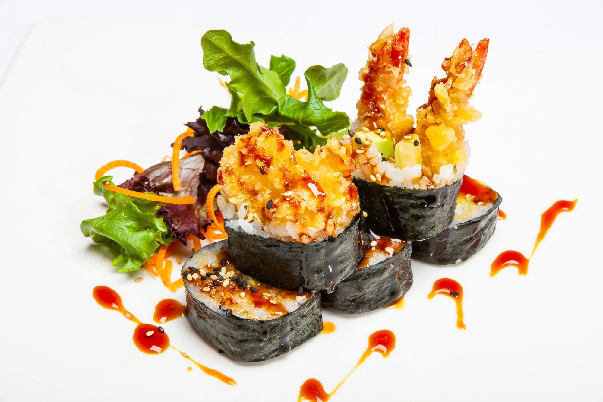 Food photography for a menu and marketing for Wasabi Japanese Grill.