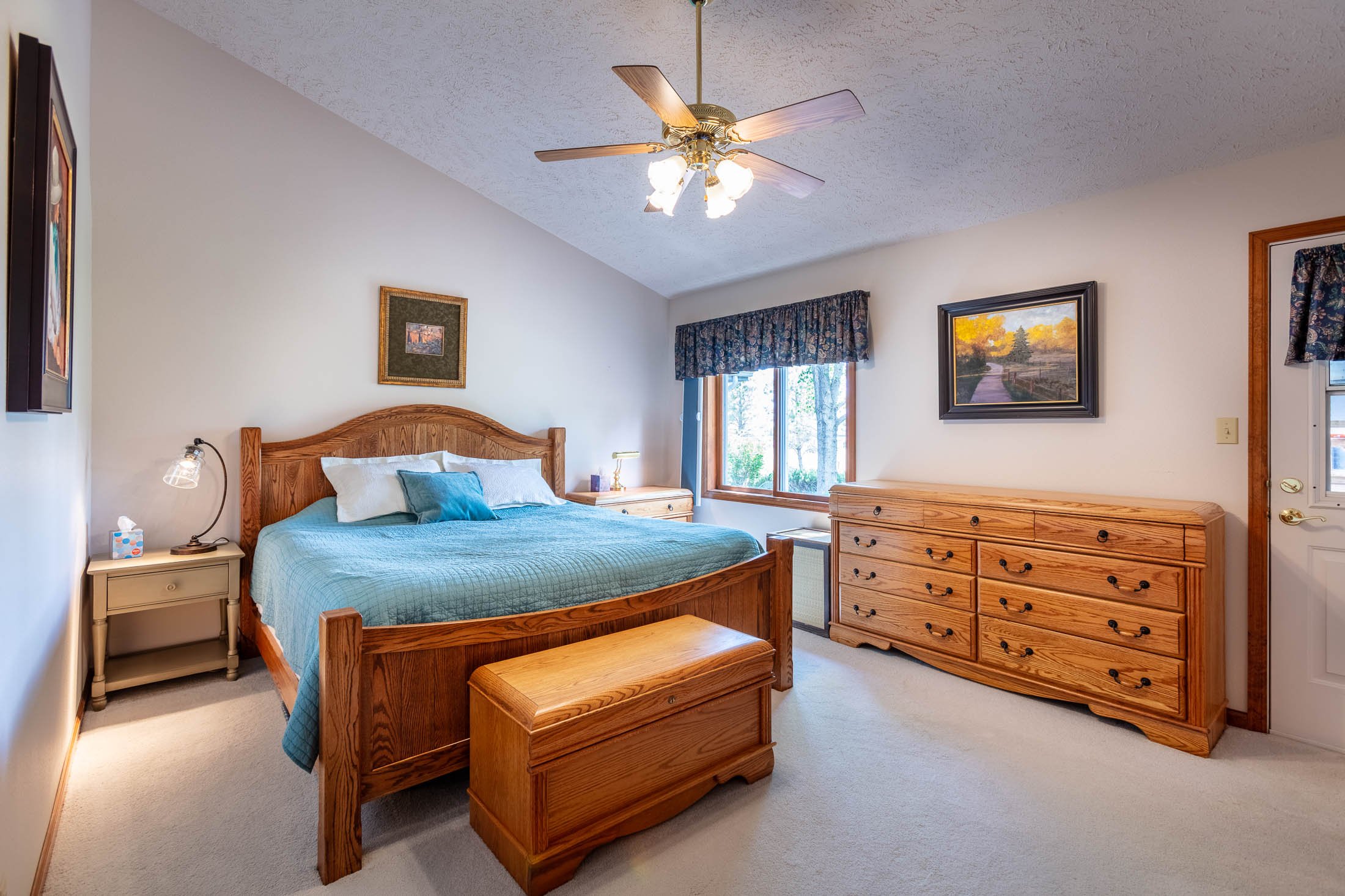 Real estate photography, including a bedroom in Cheyenne, Wyoming.