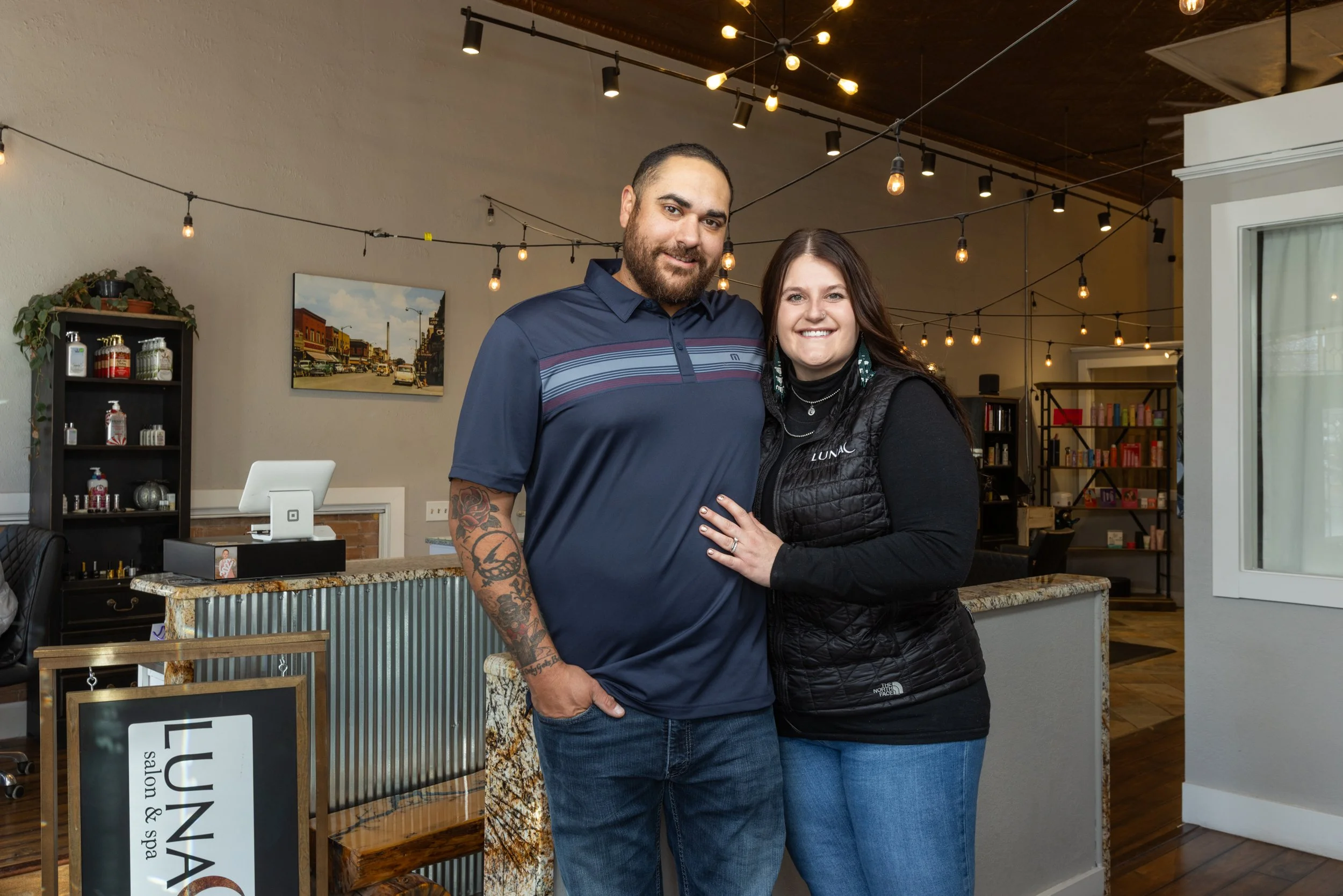 Business group portrait including owners of a business in Laramie, Wyoming.
