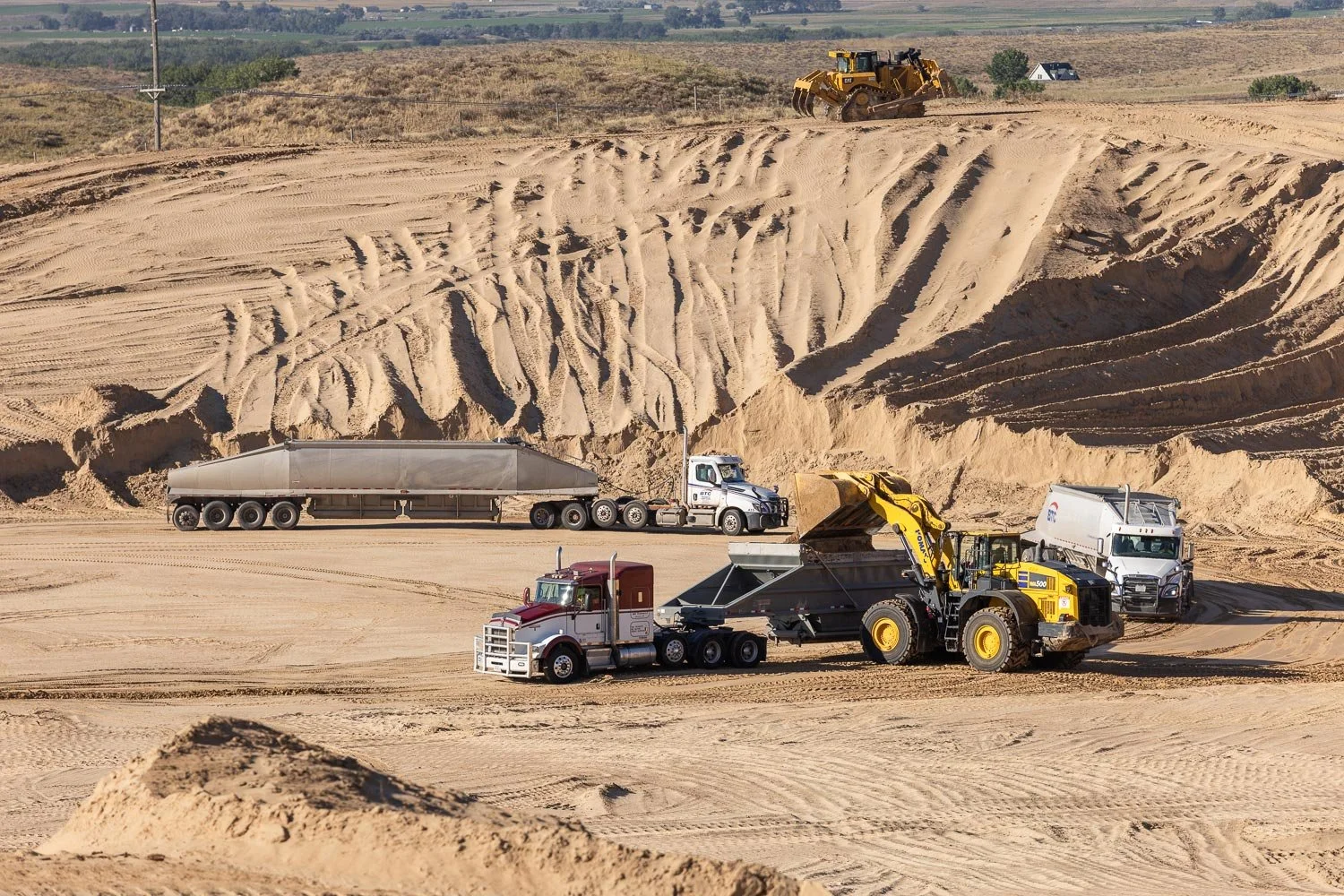 Marketing photography created for Western Proppants at a gravel pit in Torrington, Wyoming.