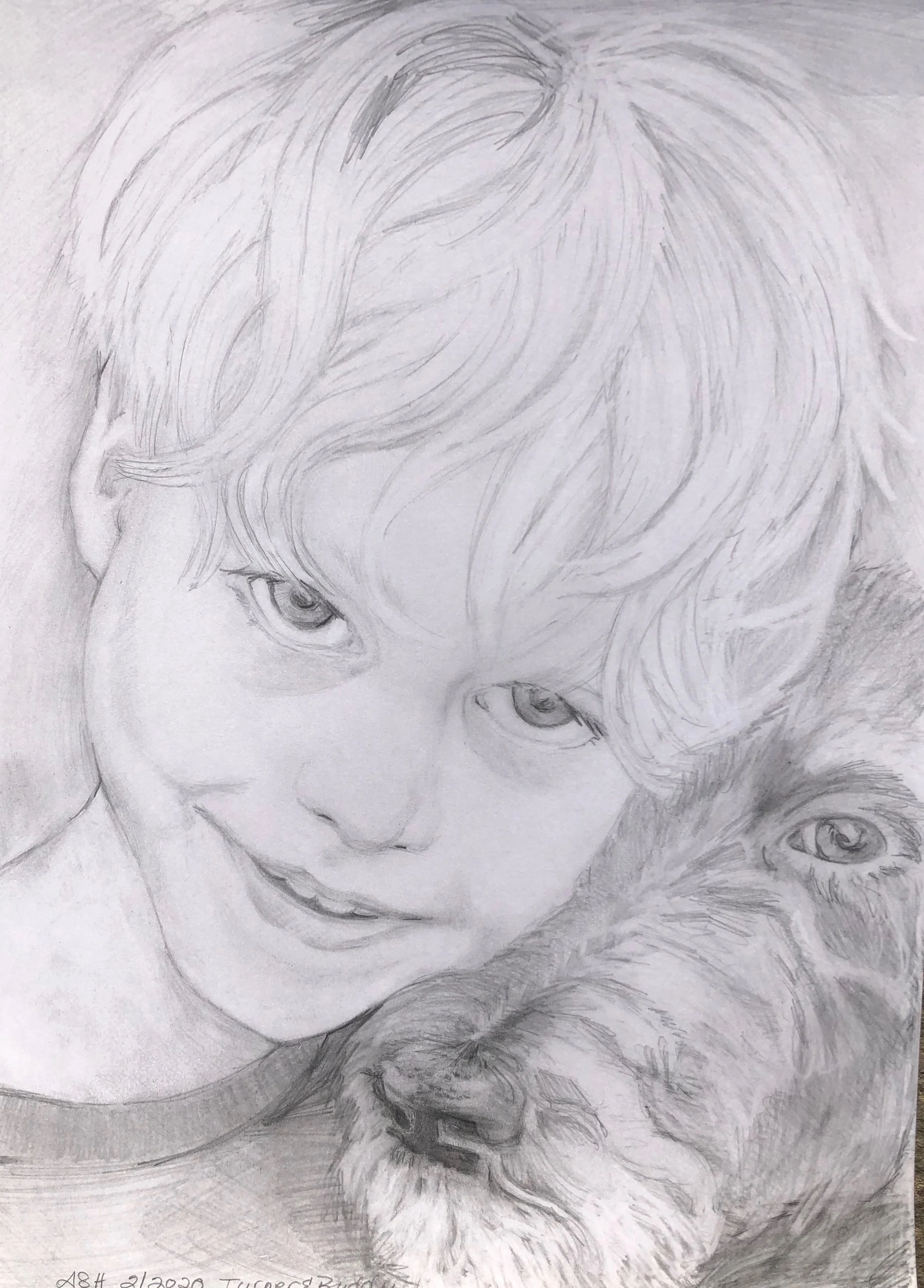 Turner & Buddy | Pencil on Paper | 10in. x 20in. | SOLD