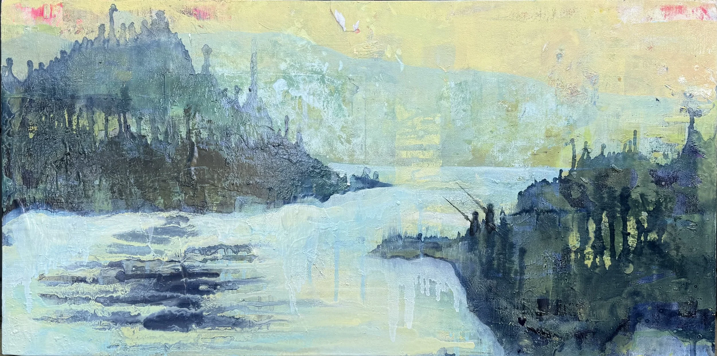 Father & Son | Oil on Canvas | 36in x 18in | $1300 
