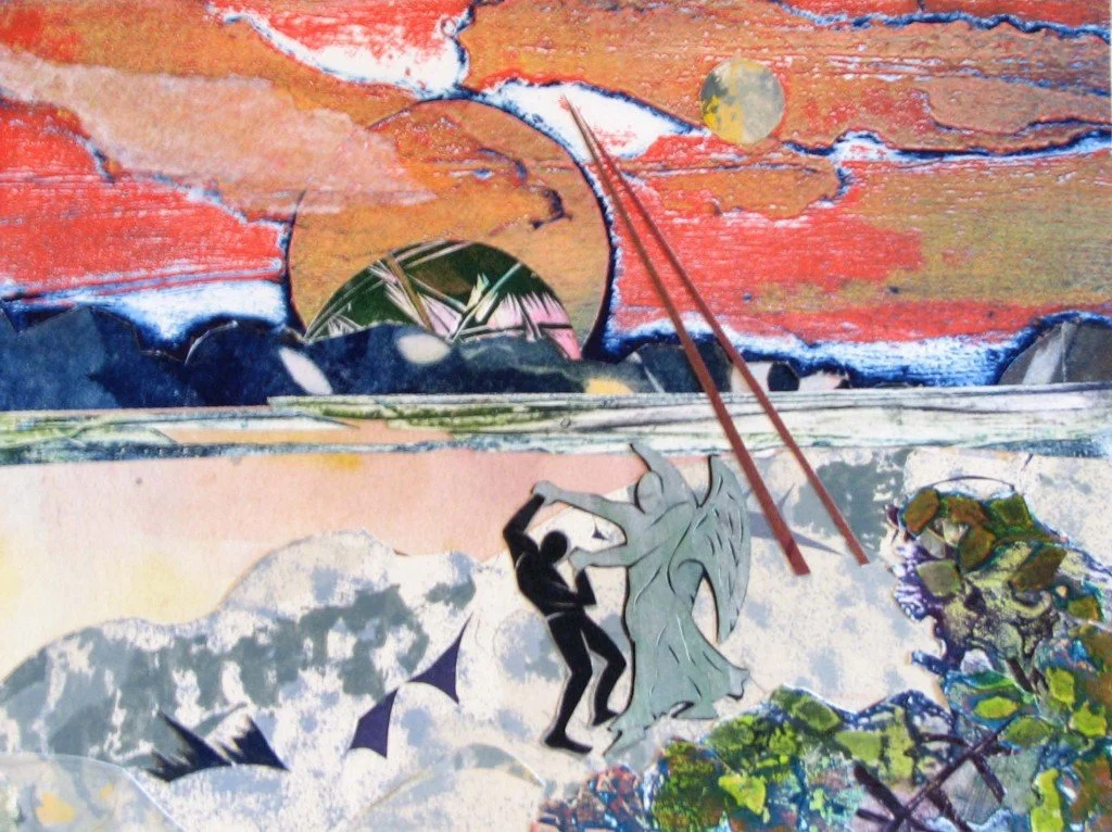 Annette Gandy Fortt_s Jacob and the Angel (2007). Mixed media print..jpg