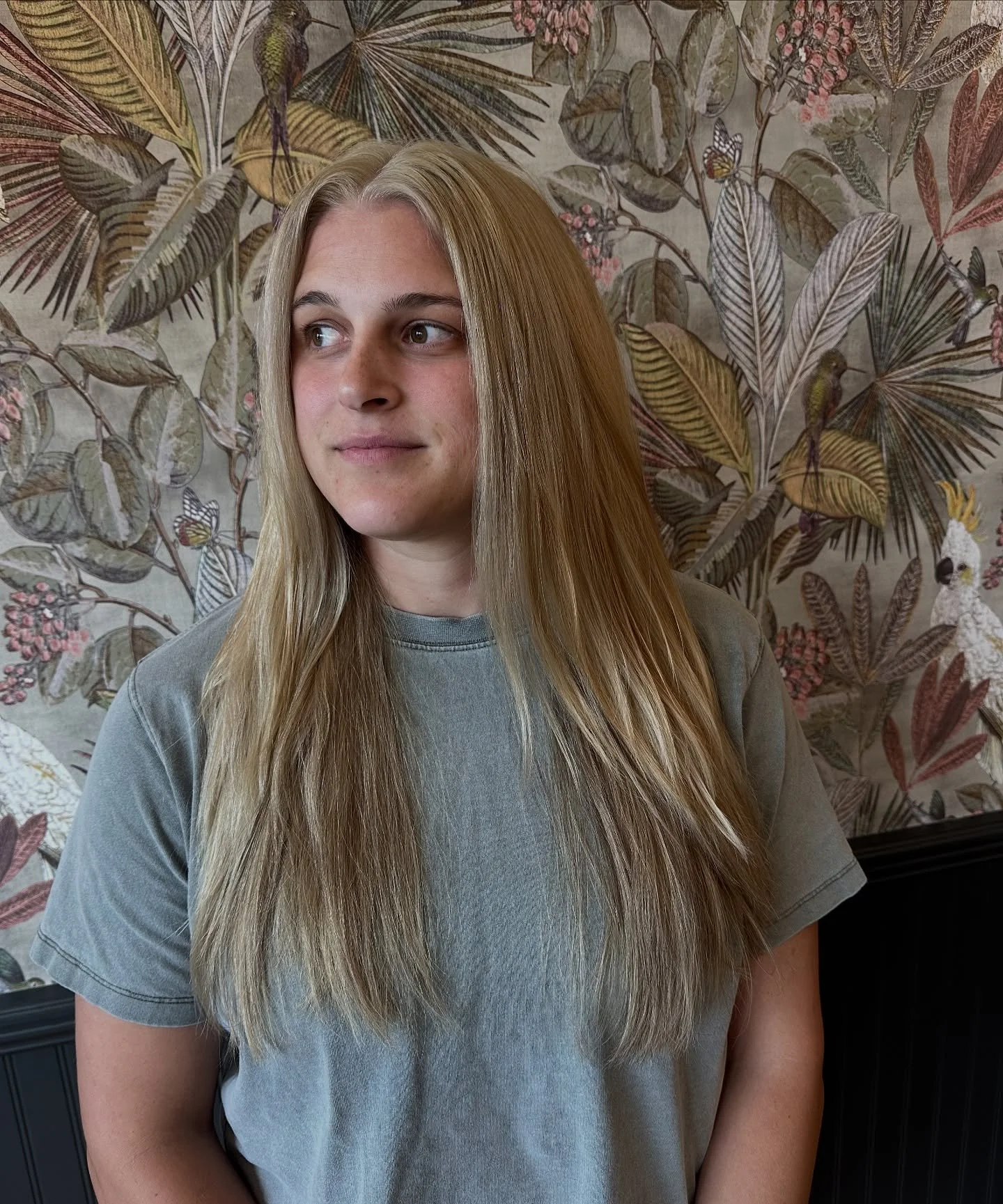 From brunette to total blondie! Excited for her wedding week! #clevelandblondes #clevelandwedding #clevelandbride