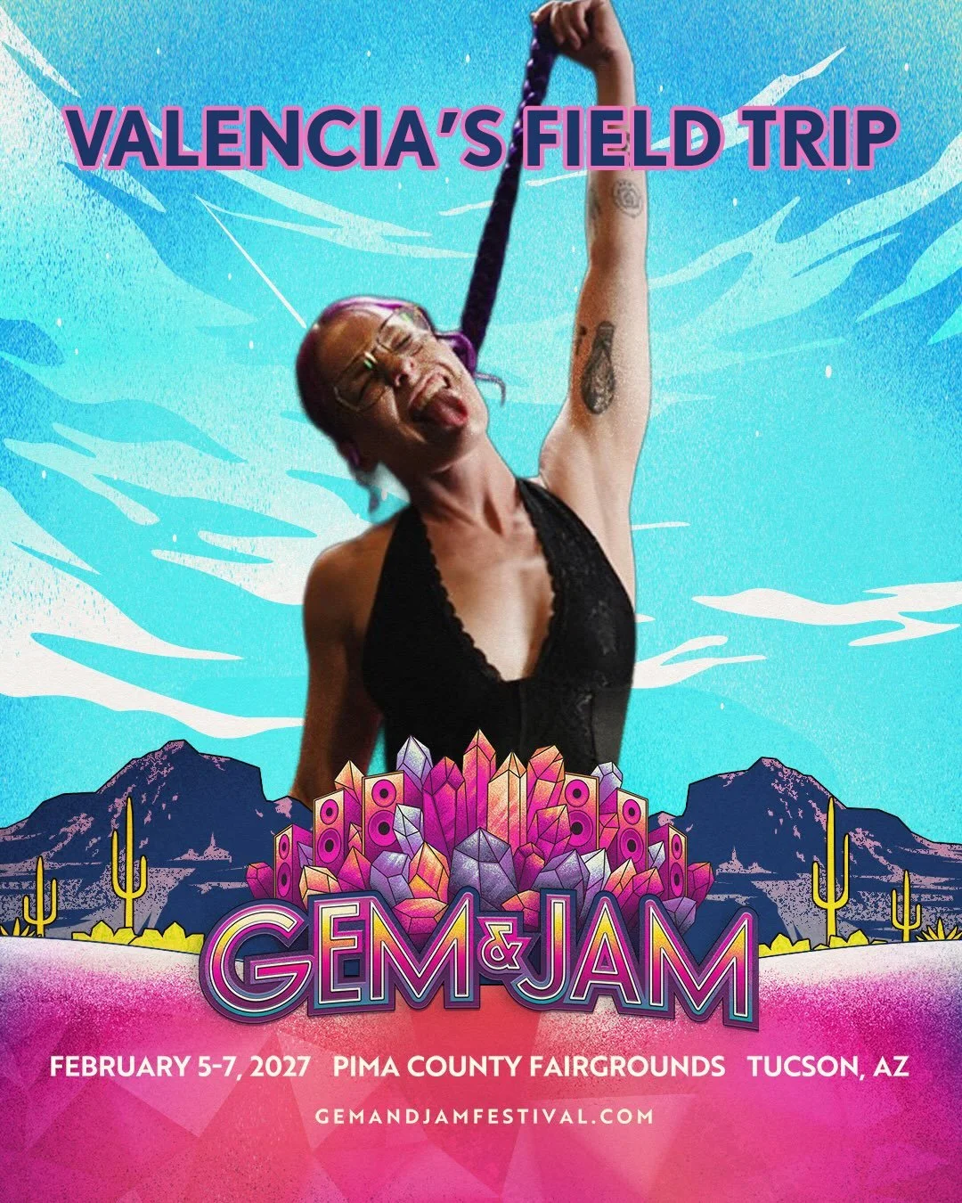 GEM &amp; JAM WHAT IS GOOD?! Stoked to be playing the Opal Stage with @idgafnk and all the homies🥹

If you&rsquo;ve been following my journey, you know this one means the world to me! 1 year ago I competed for a slot at @gemandjamfestival and fell s