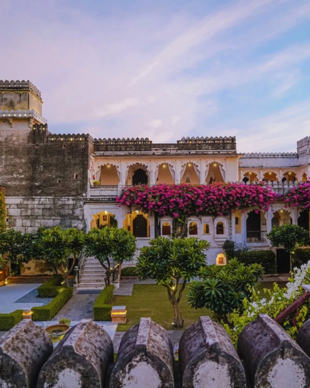 What are you up to in November?  9 months from now. 

This is one of the absolutely gorgeous hotels where we spend time as we journey through Rajasthan.  And it really is as amazing as it looks, monkeys leaping across the roofs, a hotel tortoise ambl