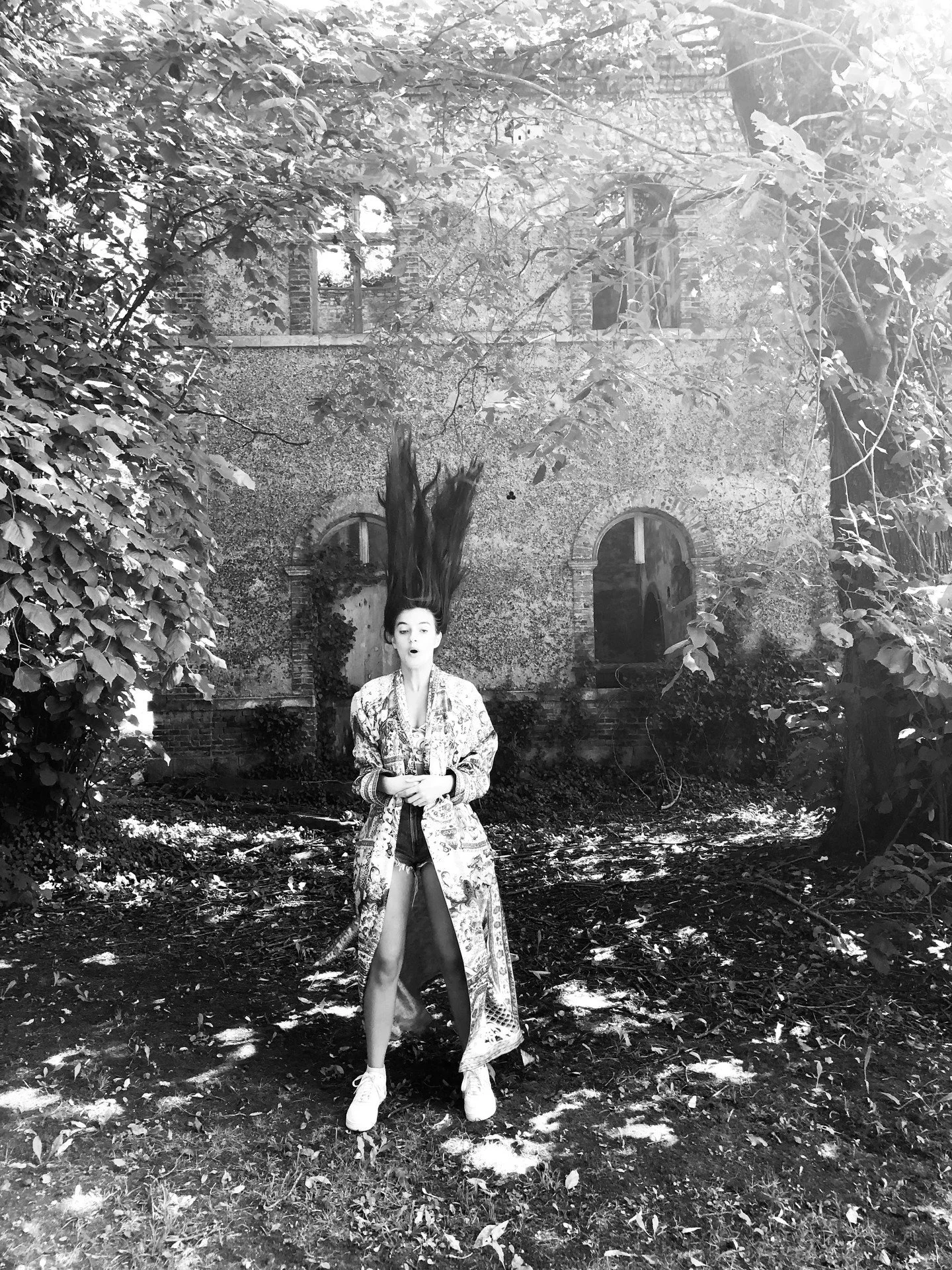 Ok my daughter will probably kill me for this, but I couldn't resist.

This image was taken in France on the same European trip I mentioned in my last post.  In the grounds of an old Chateau down the road from our old family home in Normandy where we