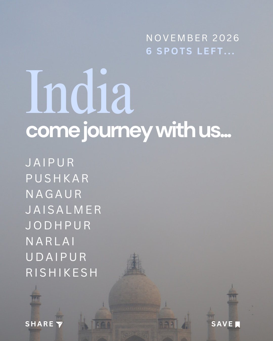 Has India been calling you? We leave in 2 months. Link to brochure in bio x 

#MeditationRetreat #OdishaIndia #SacredJourneys #MindfulTravel #TheMeditationHunter