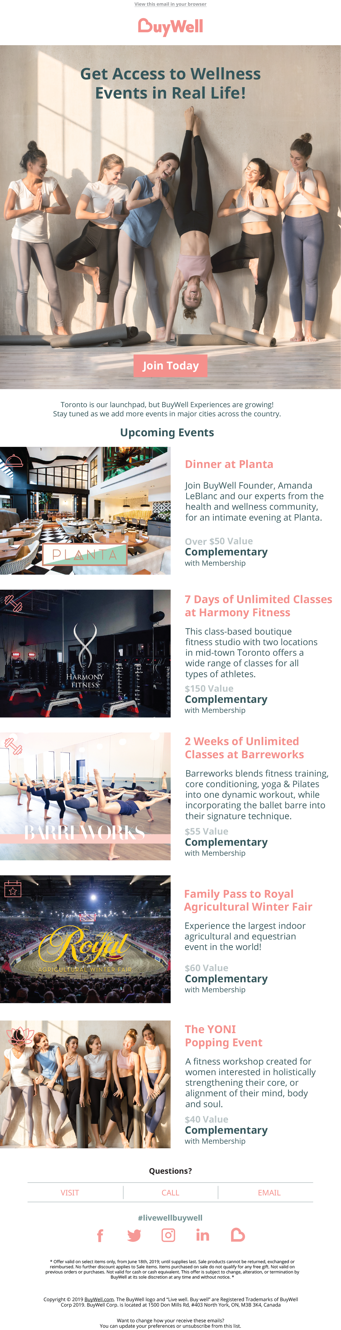 Member Experiences