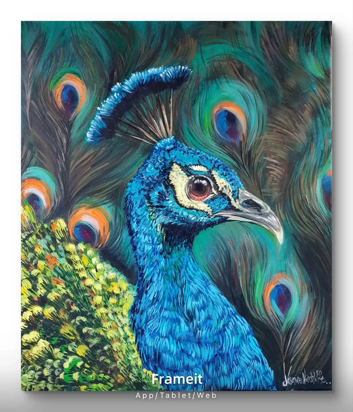 Royal Blue 
Acrylic on canvas 
20x 24 Inches 
$495