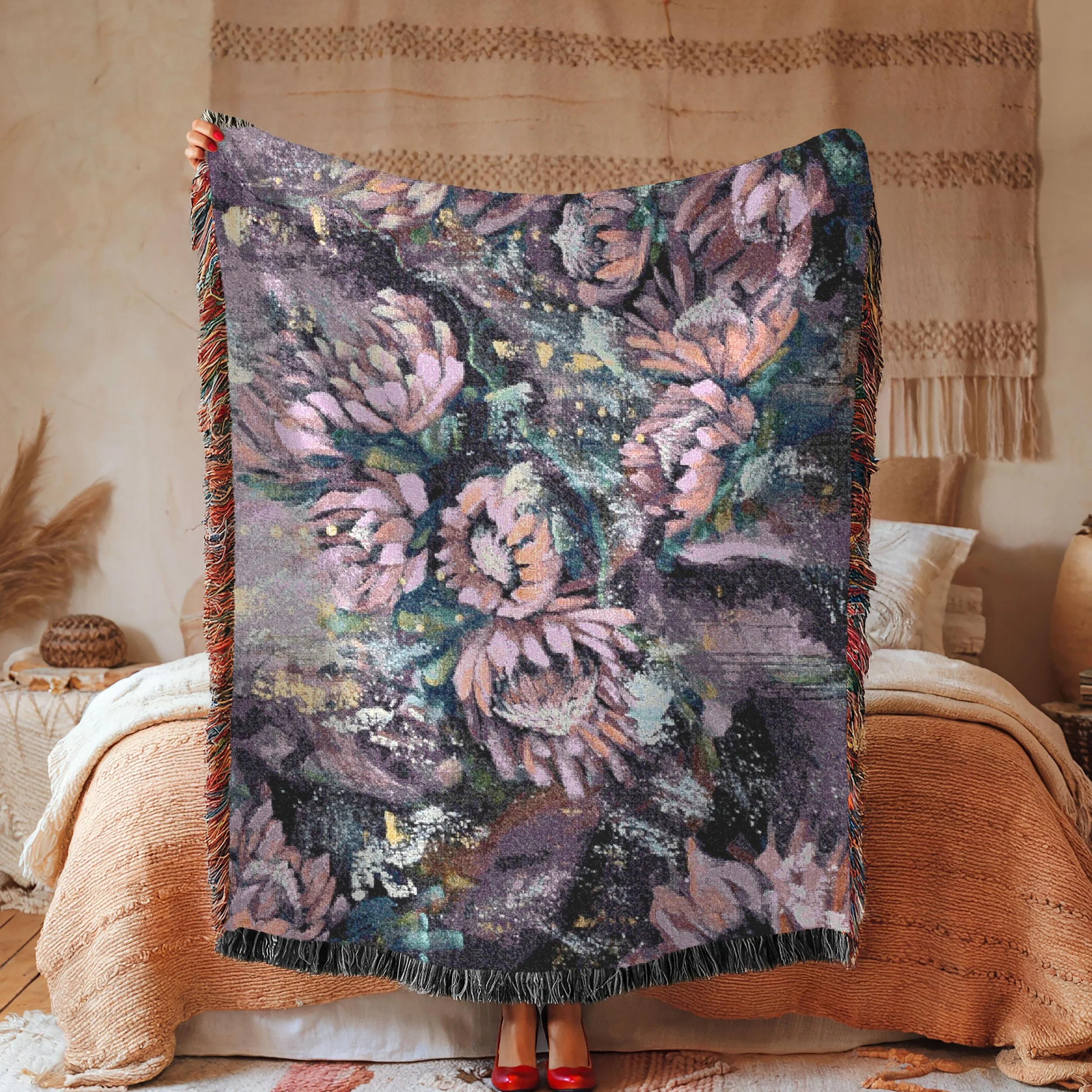 Bloom in time woven throw.jpg