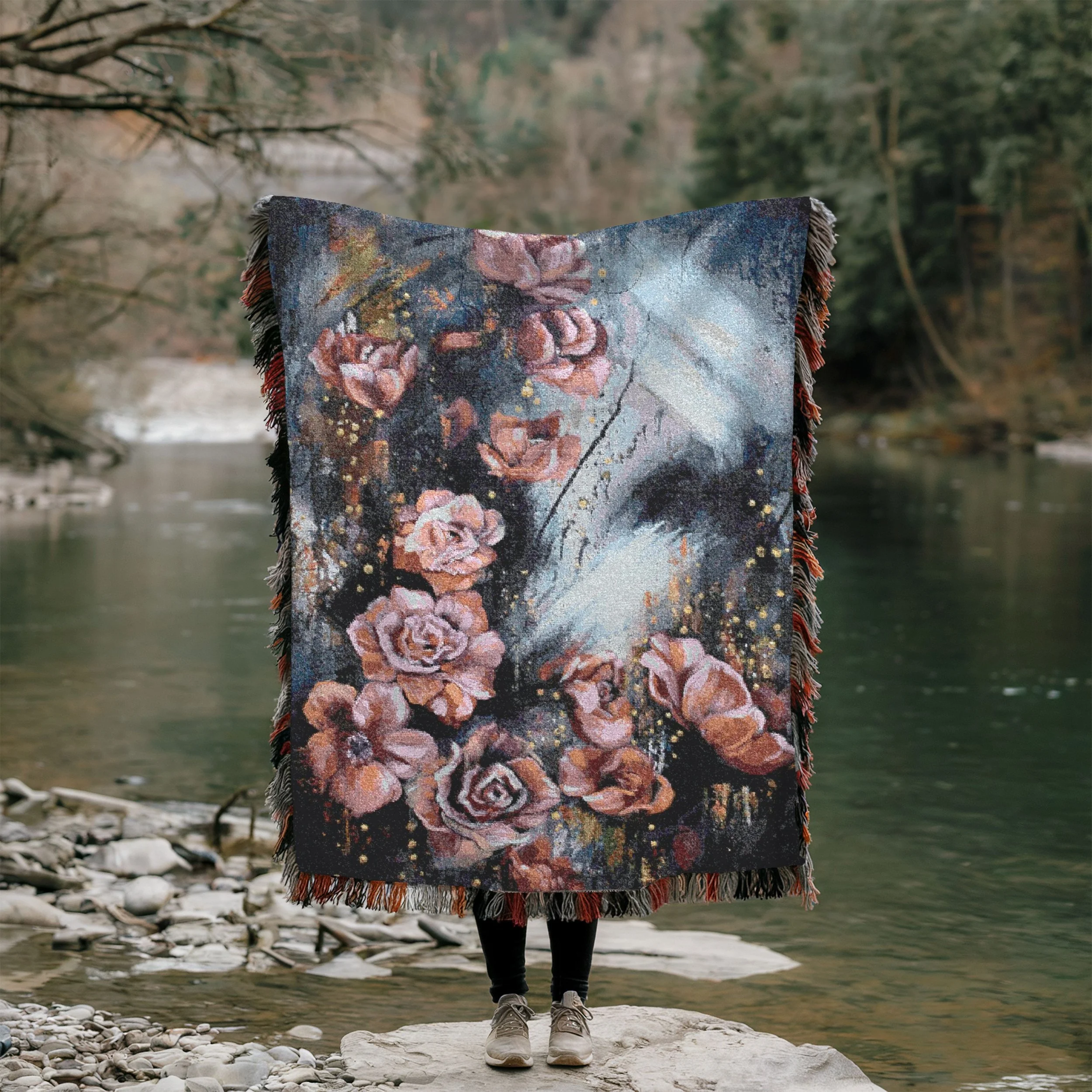 Miracle of  the bloom woven throw-2.jpg